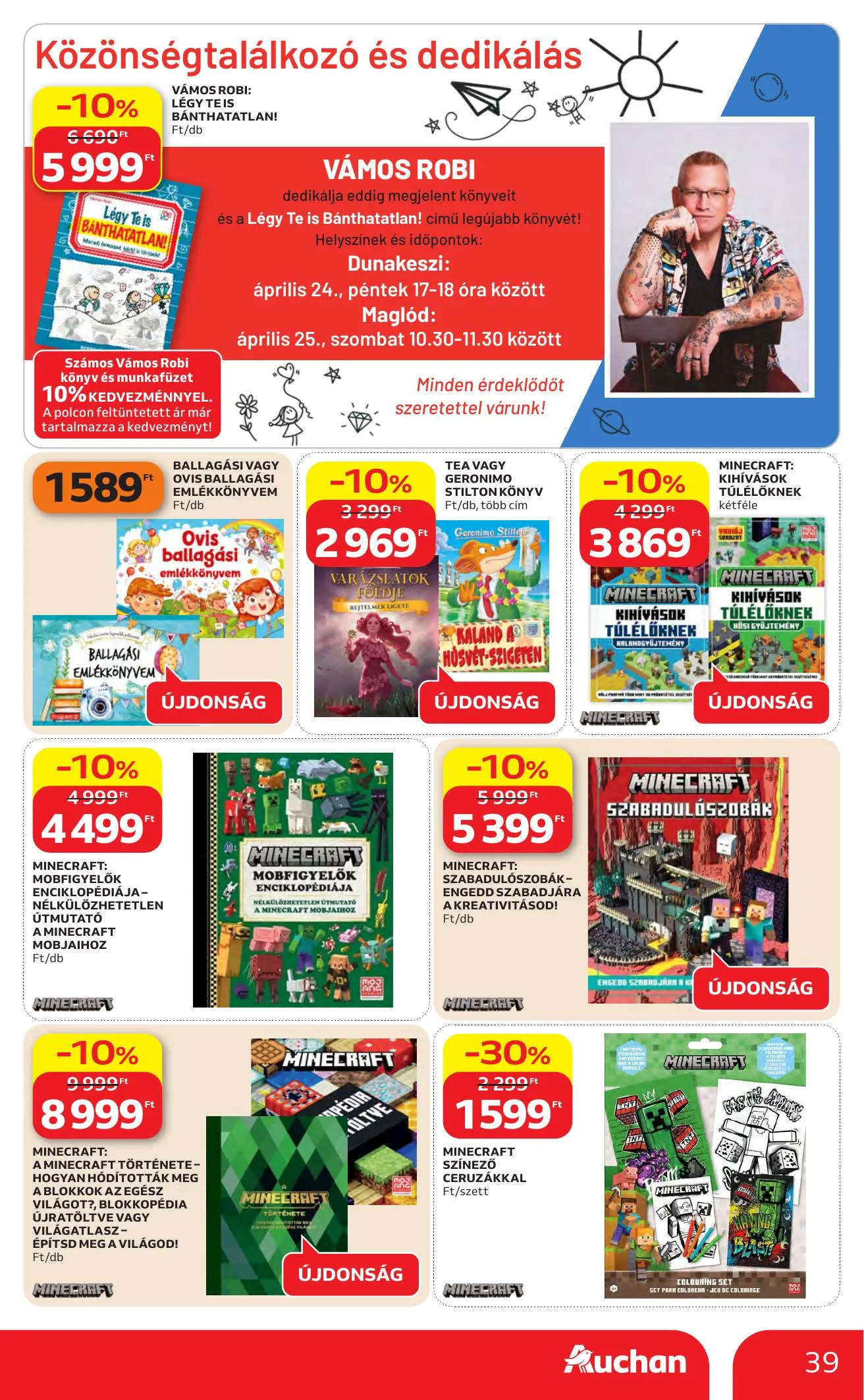 Auchan akciós újság Hipermarket 04.23–04.29 – 39. oldal
