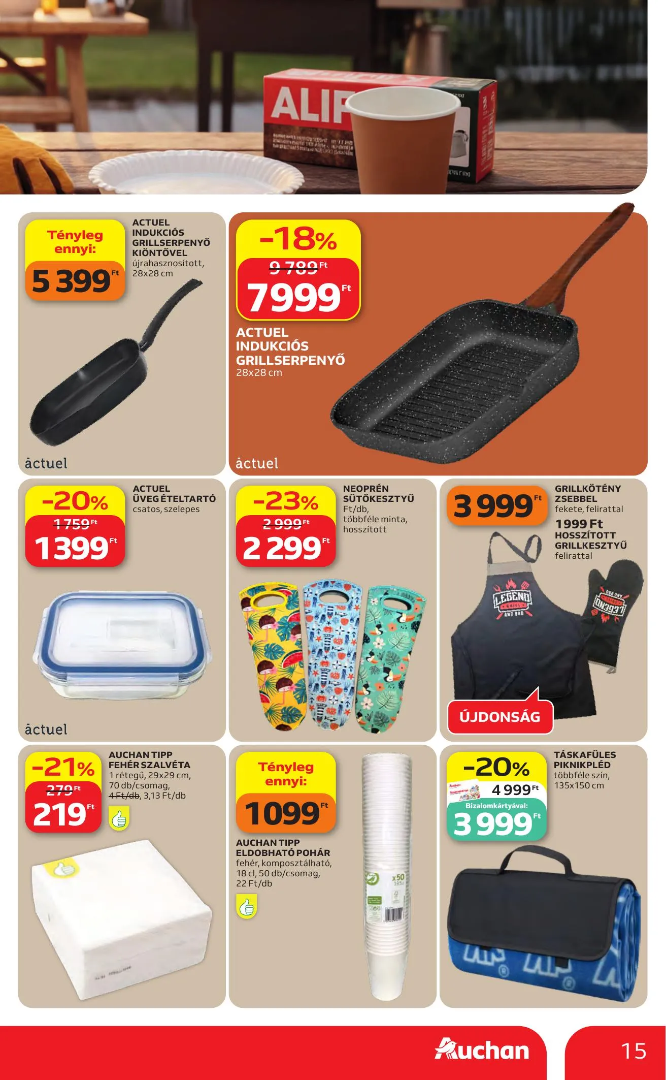 Auchan akciós újság Hipermarket 04.30–05.06 – 15. oldal