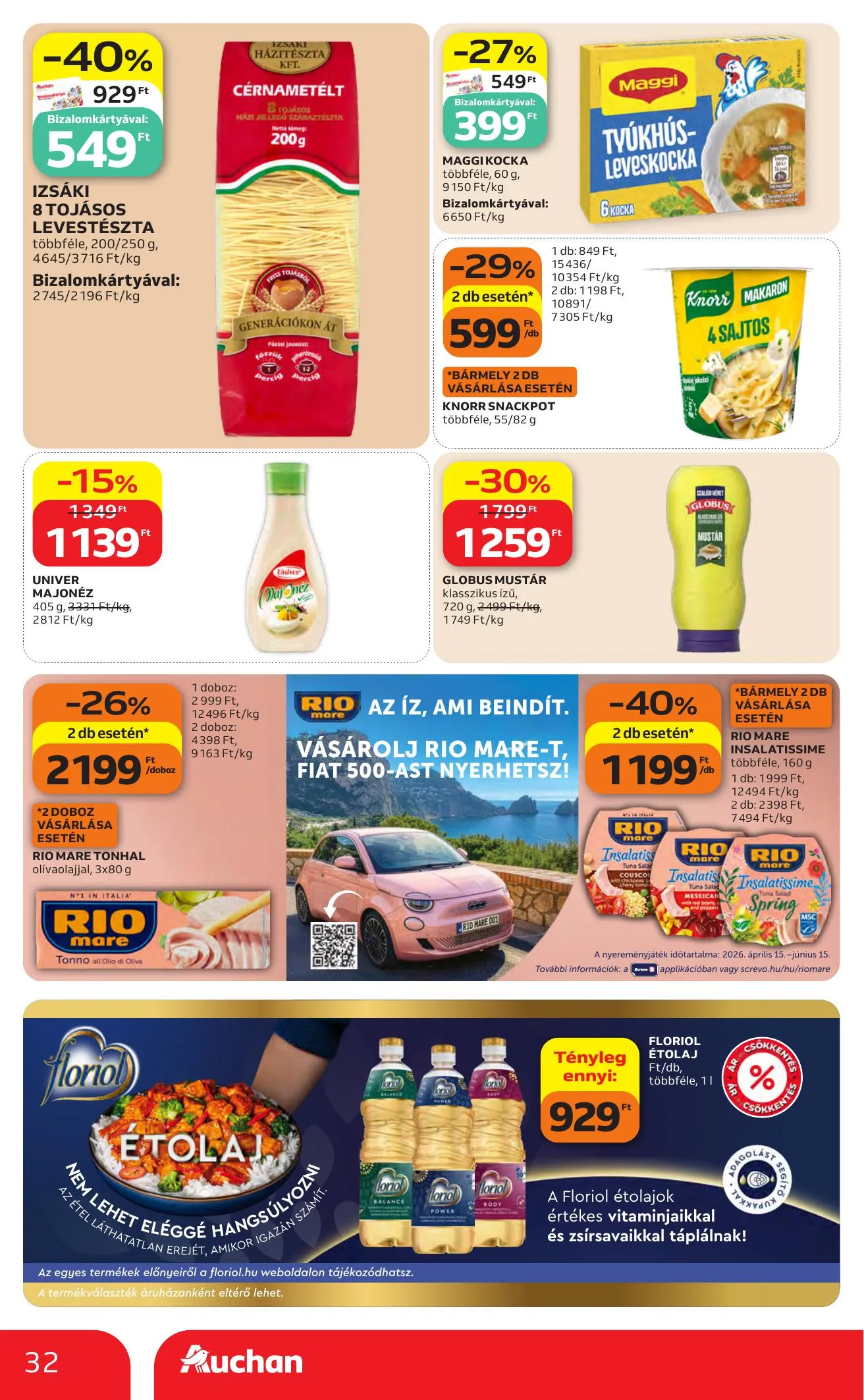 Auchan akciós újság Hipermarket 04.30–05.06 – 32. oldal