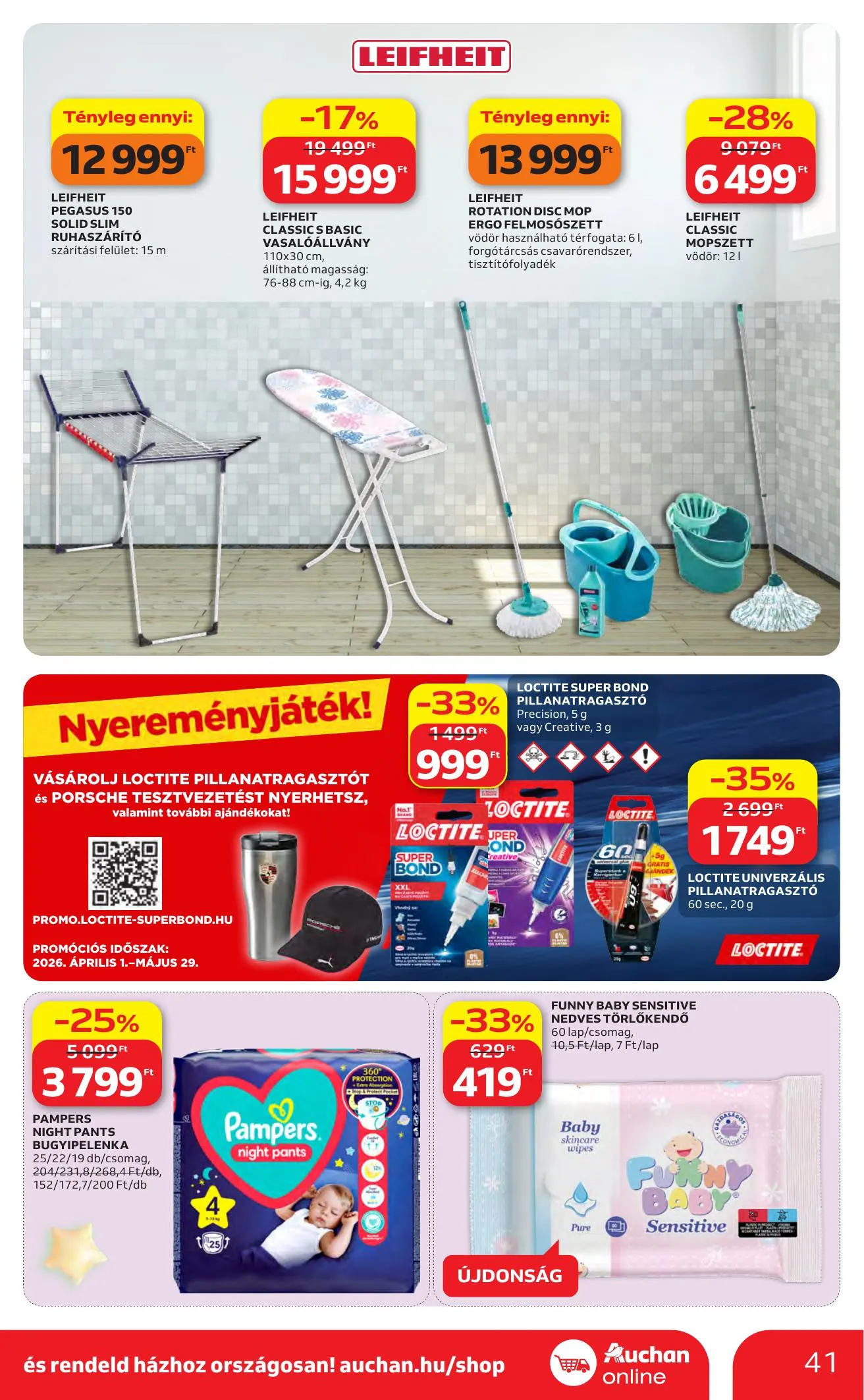 Auchan akciós újság Hipermarket 04.30–05.06 – 41. oldal