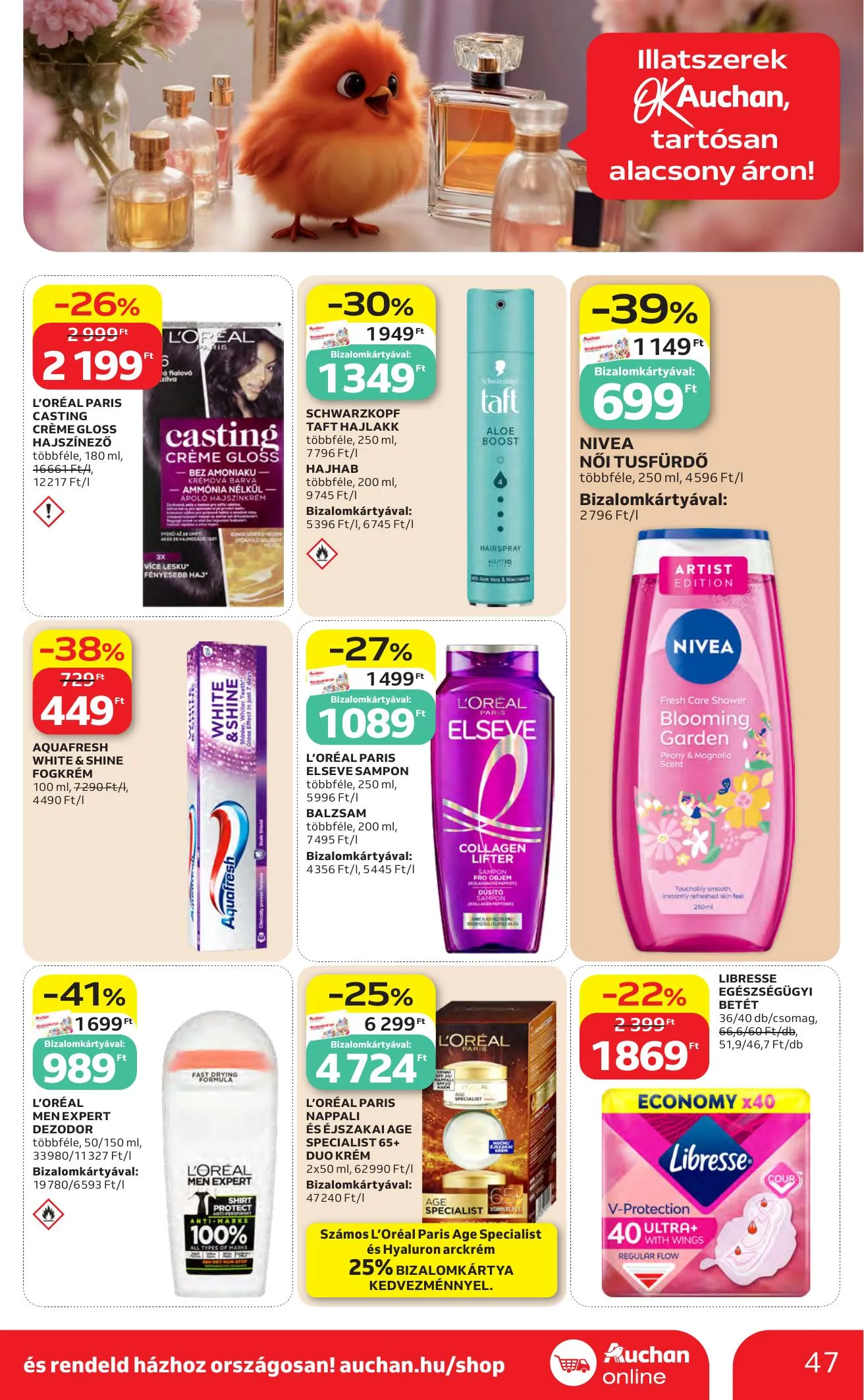 Auchan akciós újság Hipermarket 04.30–05.06 – 47. oldal