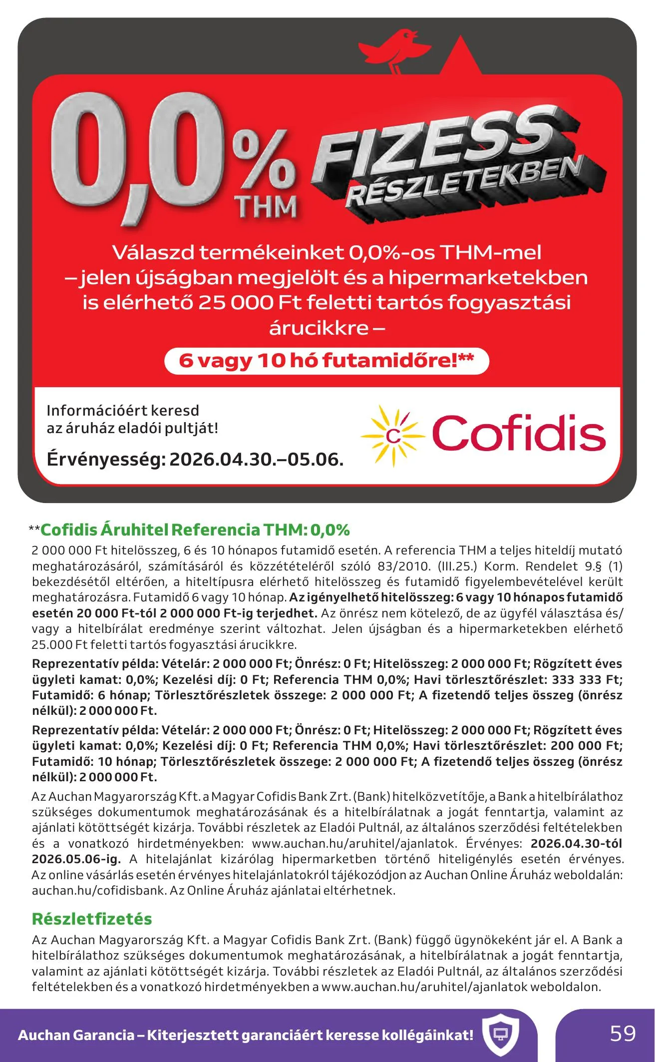 Auchan akciós újság Hipermarket 04.30–05.06 – 59. oldal