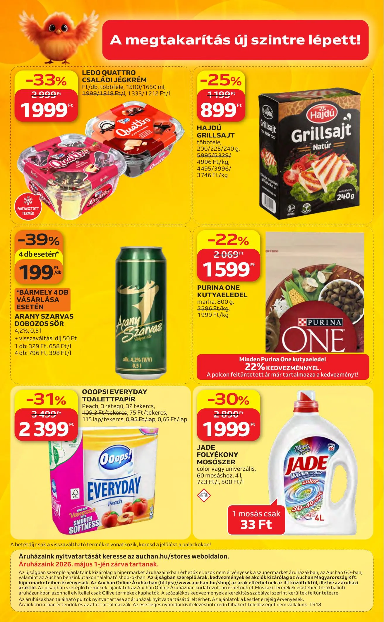 Auchan akciós újság Hipermarket 04.30–05.06 – 60. oldal