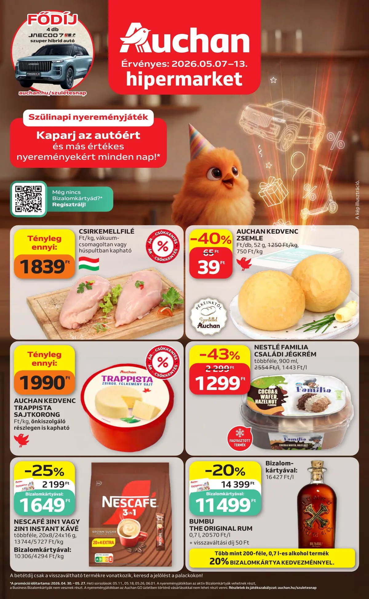 Auchan akciós újság Hipermarket 05.07–05.13