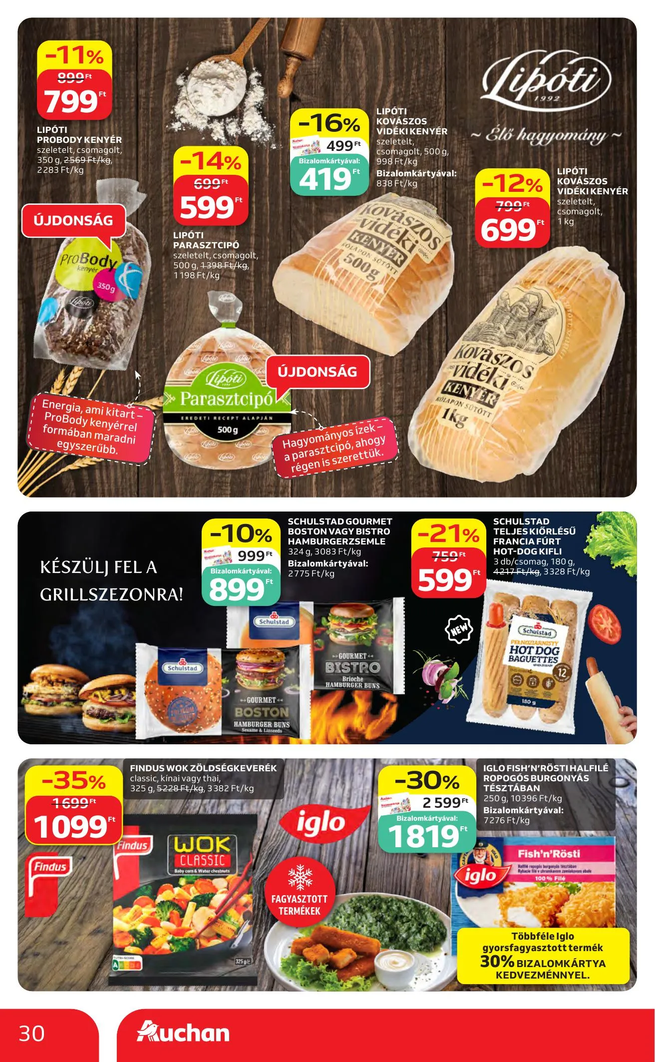 Auchan akciós újság Hipermarket 05.07–05.13 – 30. oldal