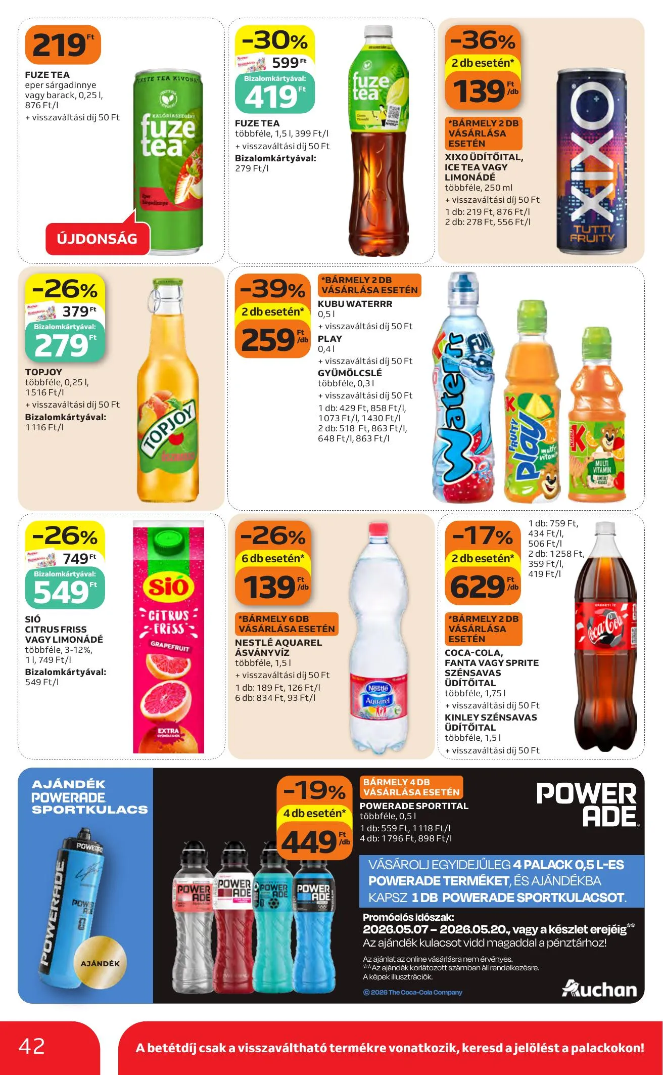 Auchan akciós újság Hipermarket 05.07–05.13 – 42. oldal