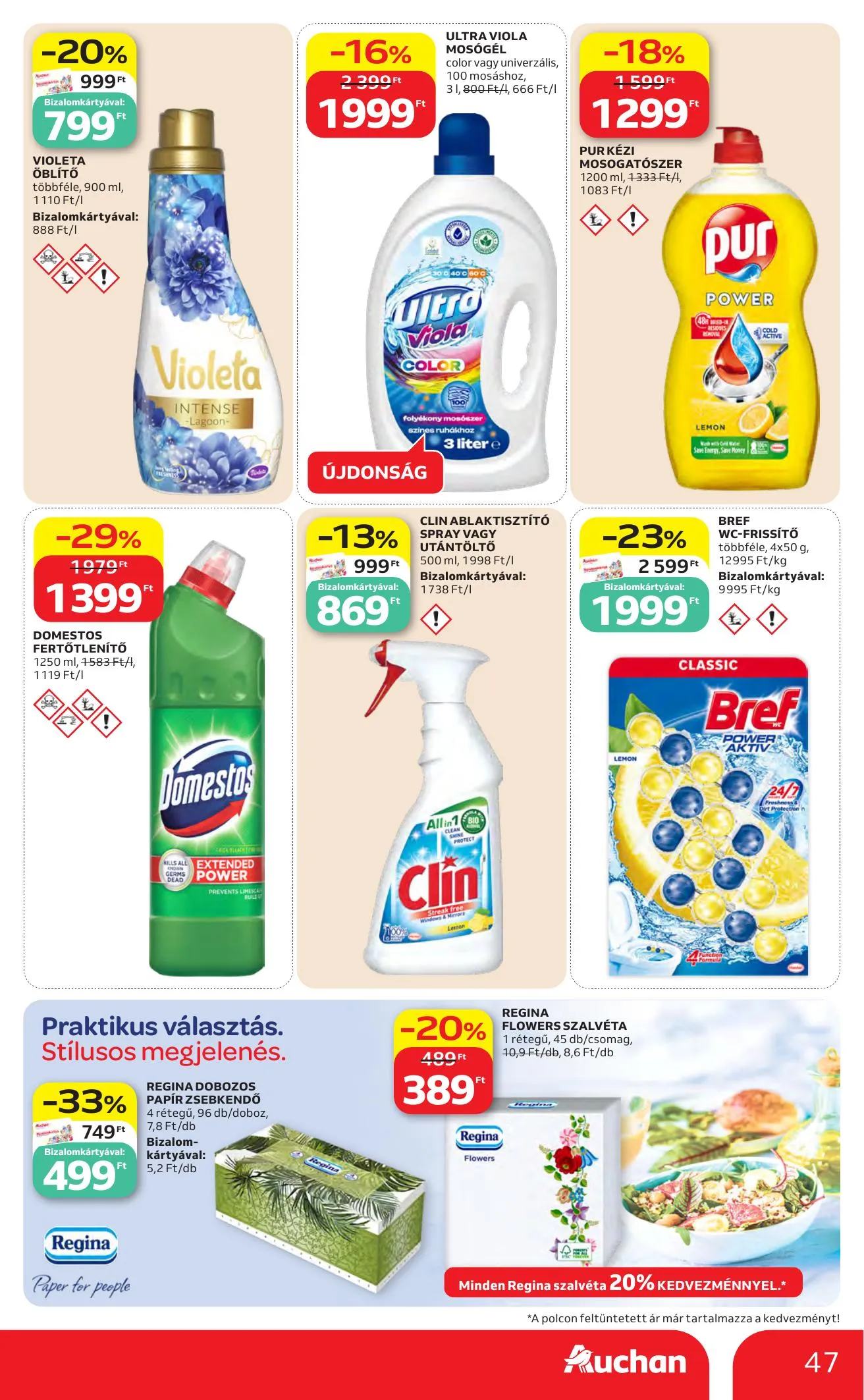 Auchan akciós újság Hipermarket 05.07–05.13 – 47. oldal
