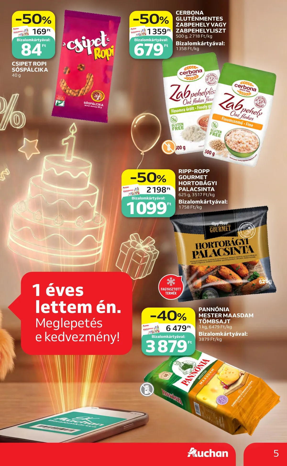 Auchan akciós újság Hipermarket 05.07–05.13 – 5. oldal
