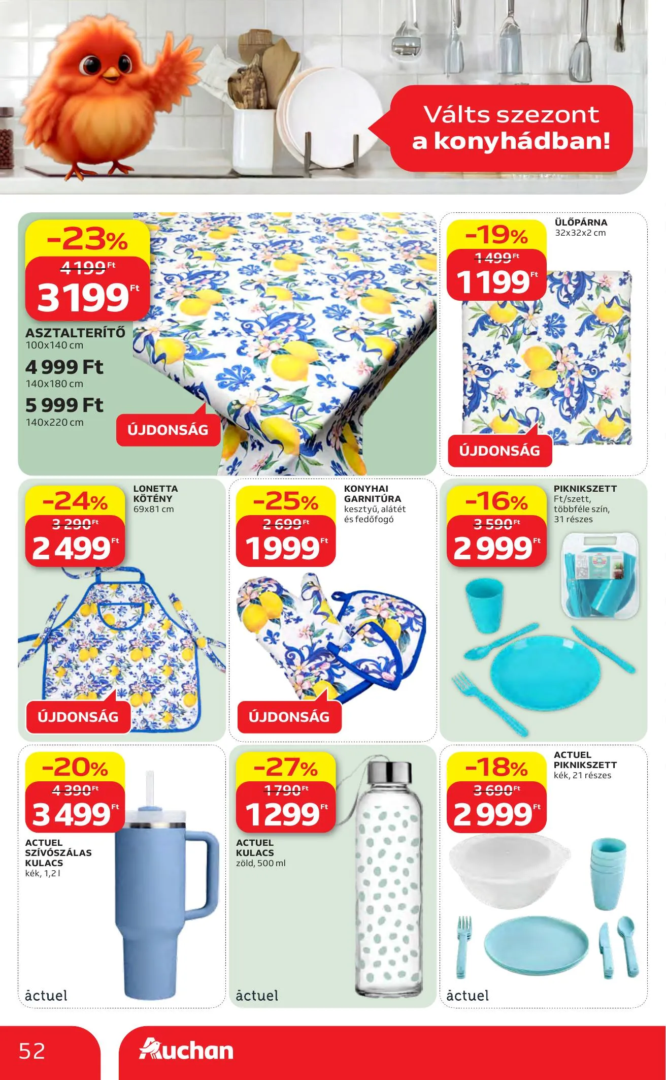 Auchan akciós újság Hipermarket 05.07–05.13 – 52. oldal