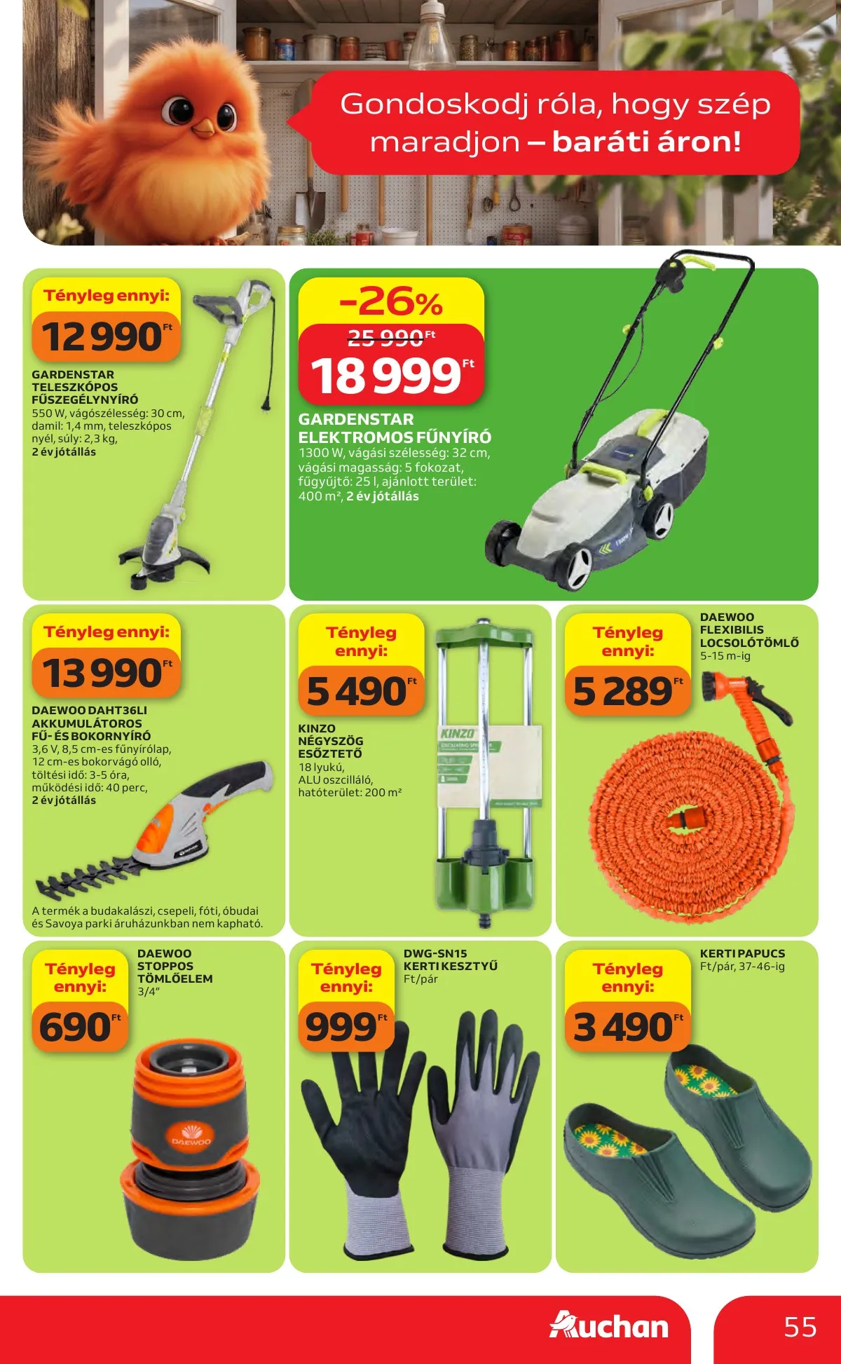 Auchan akciós újság Hipermarket 05.14–05.20 – 55. oldal