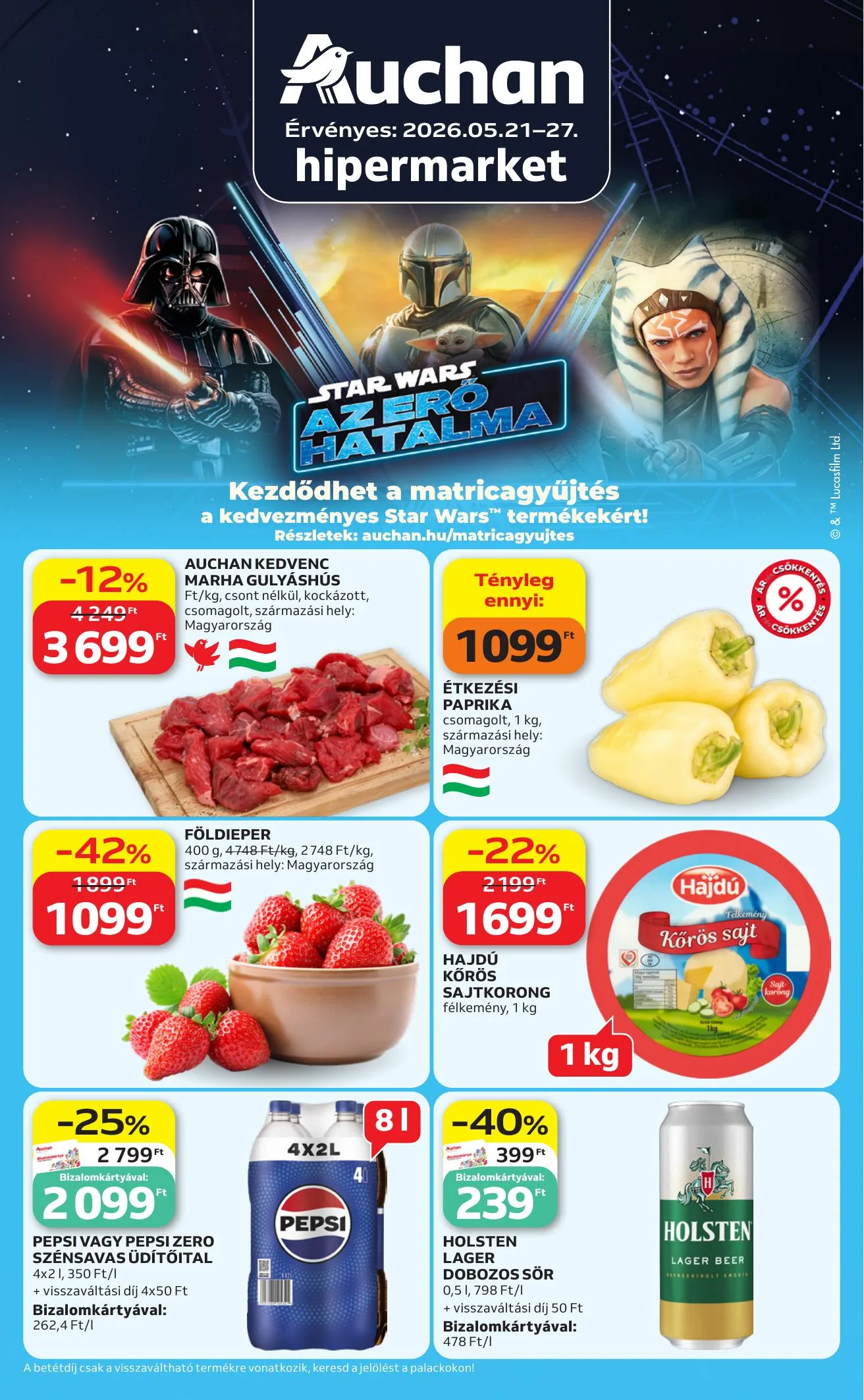 Auchan akciós újság Hipermarket 05.21–05.27
