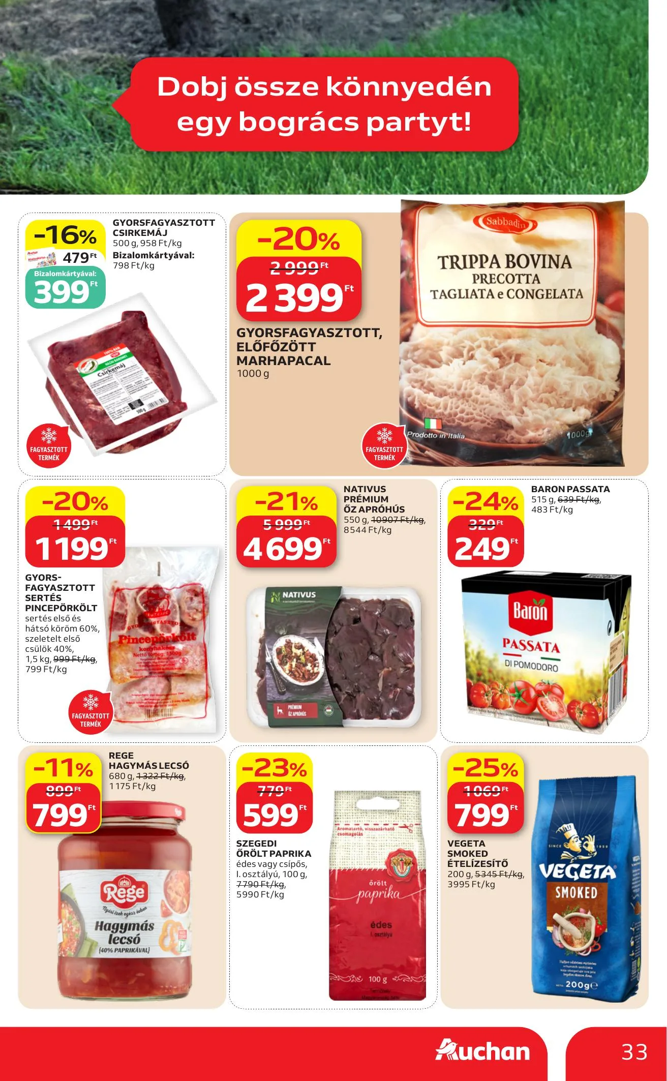 Auchan akciós újság Hipermarket 05.21–05.27 – 33. oldal