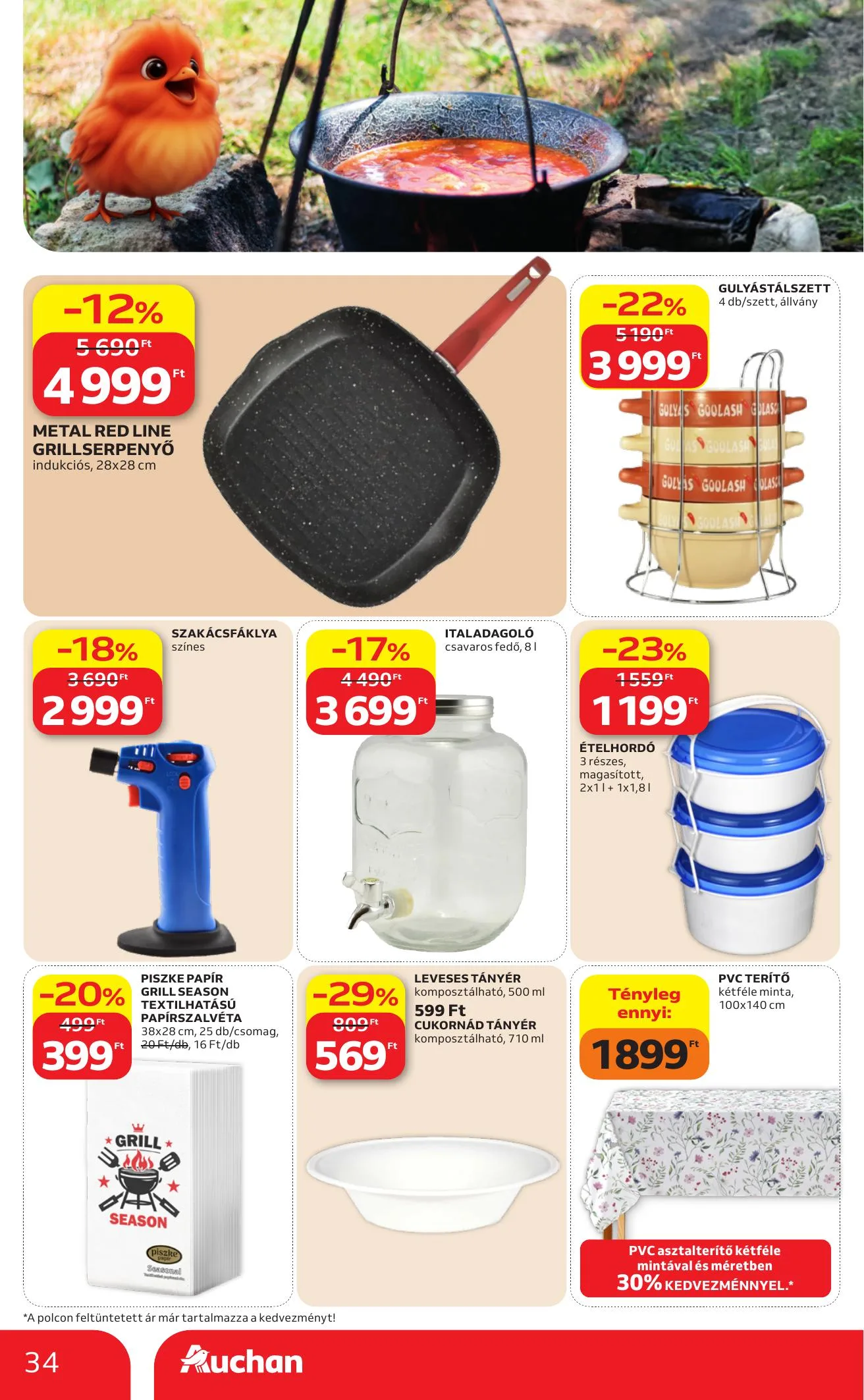 Auchan akciós újság Hipermarket 05.21–05.27 – 34. oldal