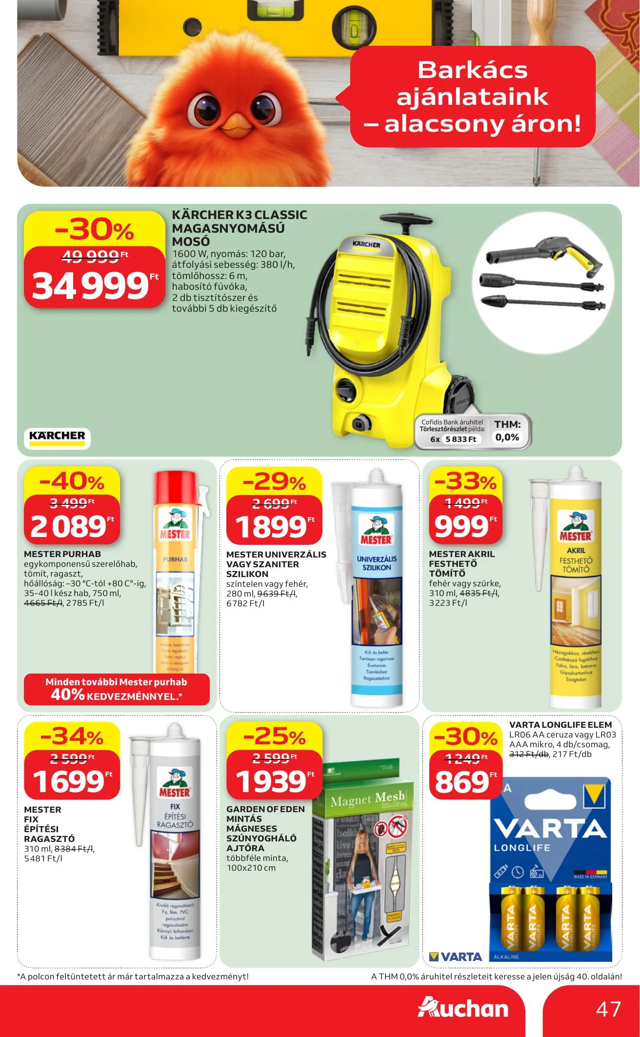 Auchan akciós újság Hipermarket 05.21–05.27 – 47. oldal