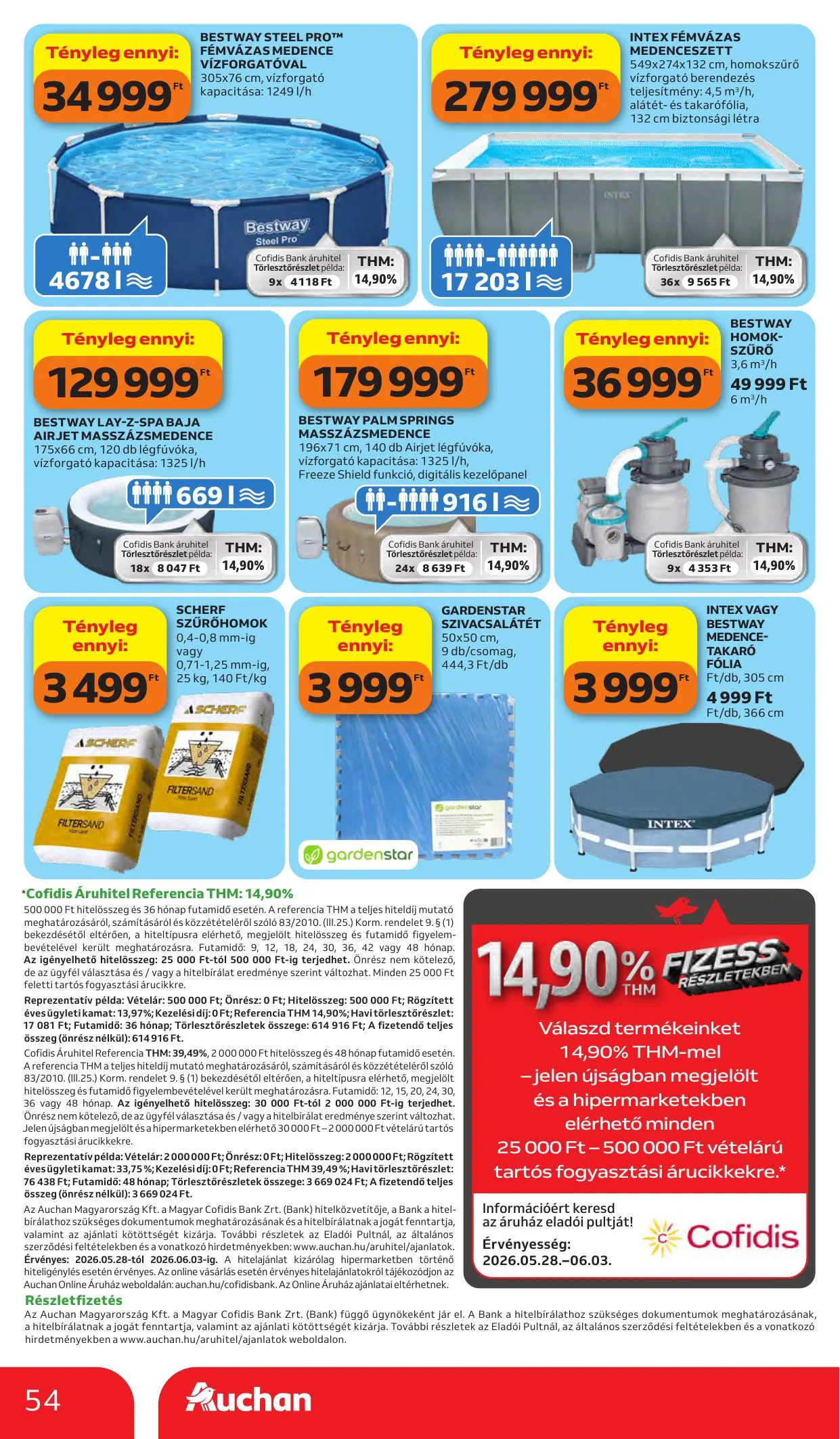 Auchan akciós újság Hipermarket 05.28–06.03 – 54. oldal