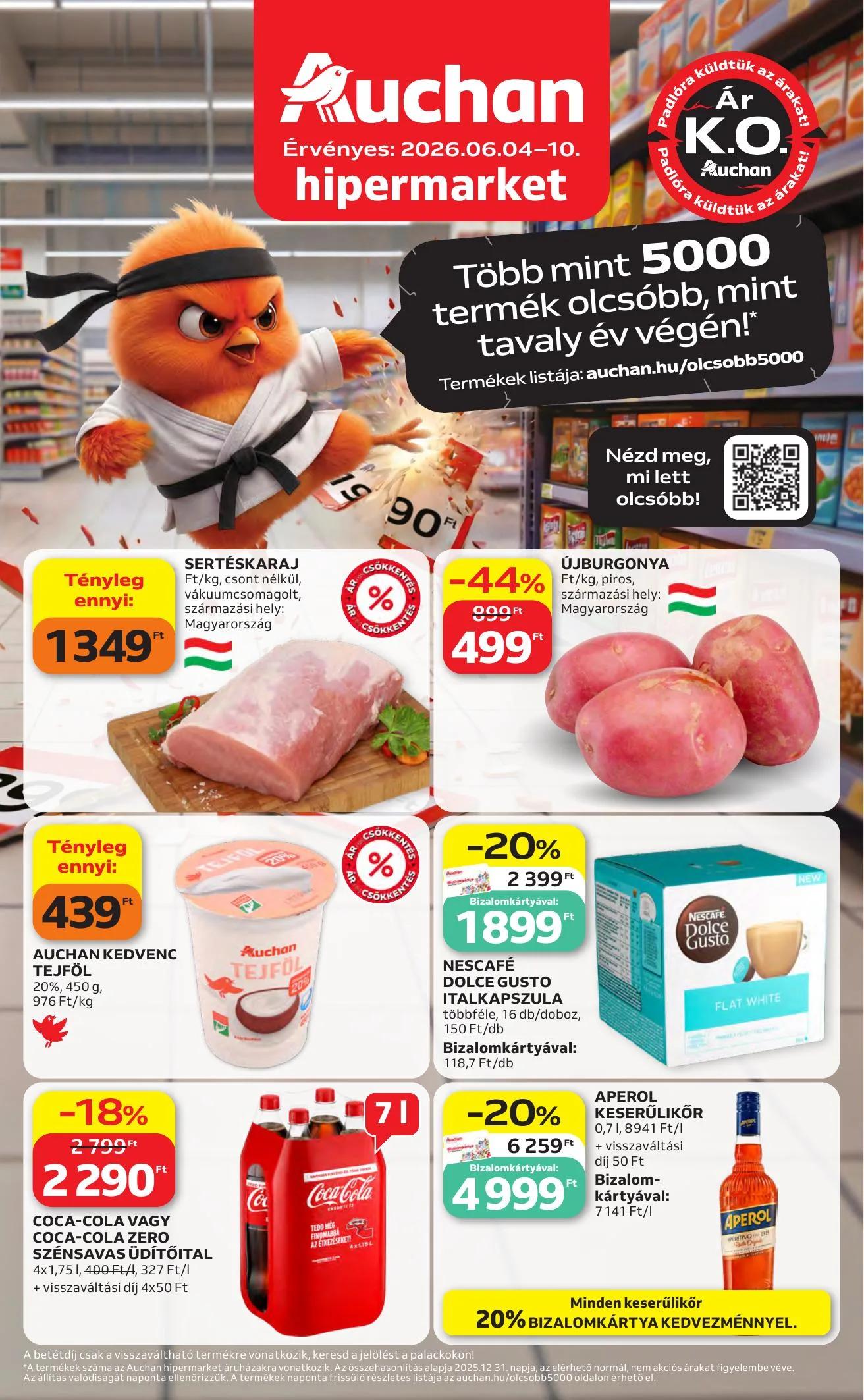 Auchan akciós újság Hipermarket 06.04–06.10