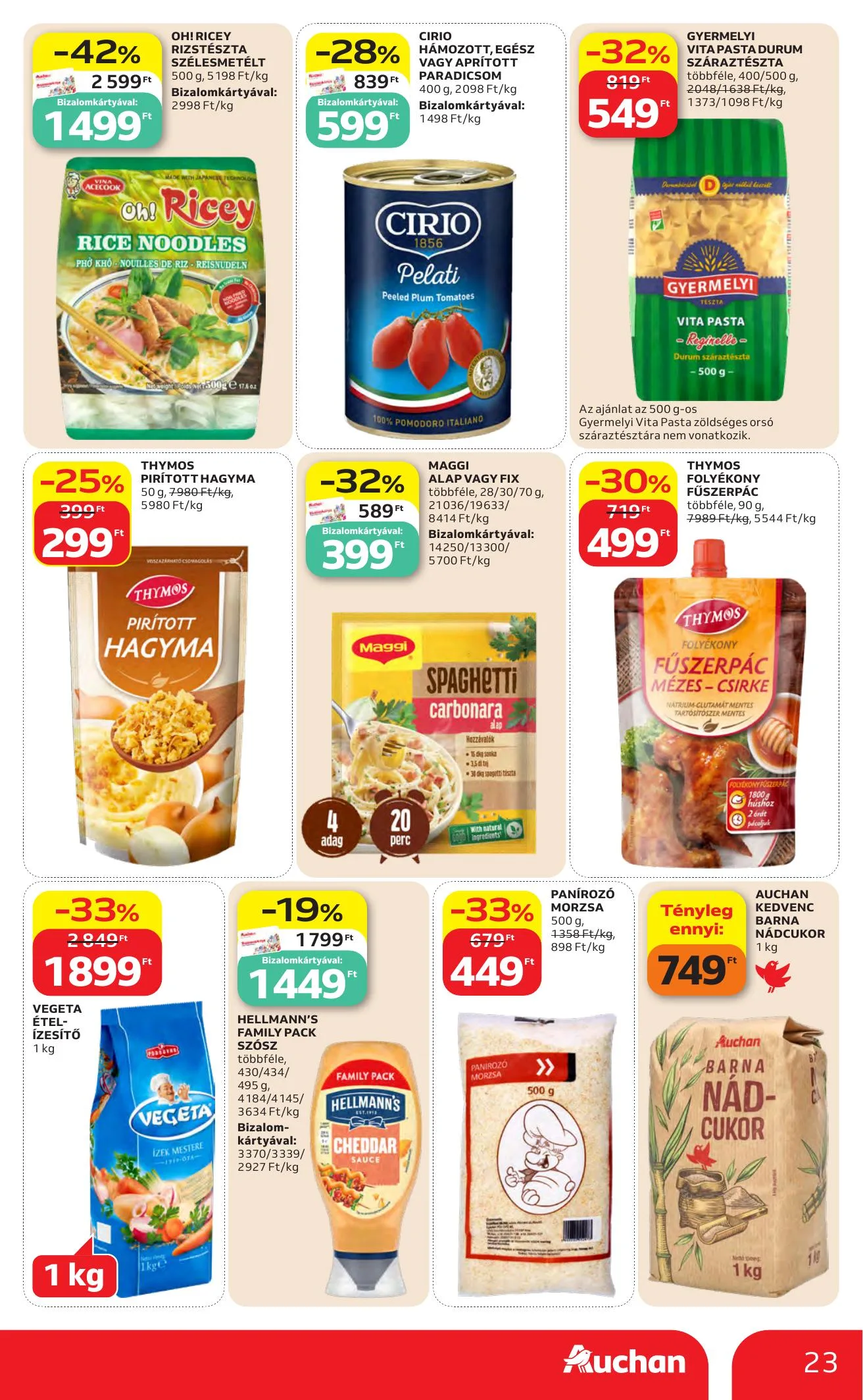 Auchan akciós újság Hipermarket 06.04–06.10 – 23. oldal