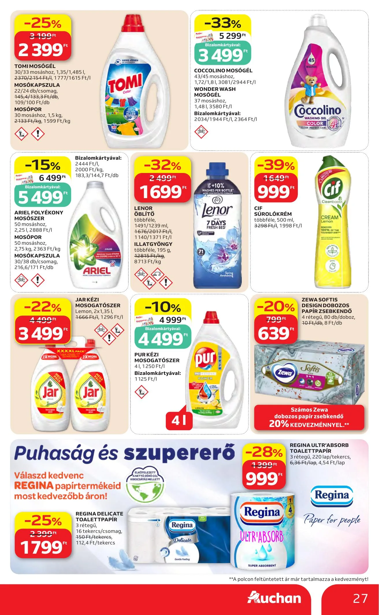 Auchan akciós újság Hipermarket 06.04–06.10 – 27. oldal