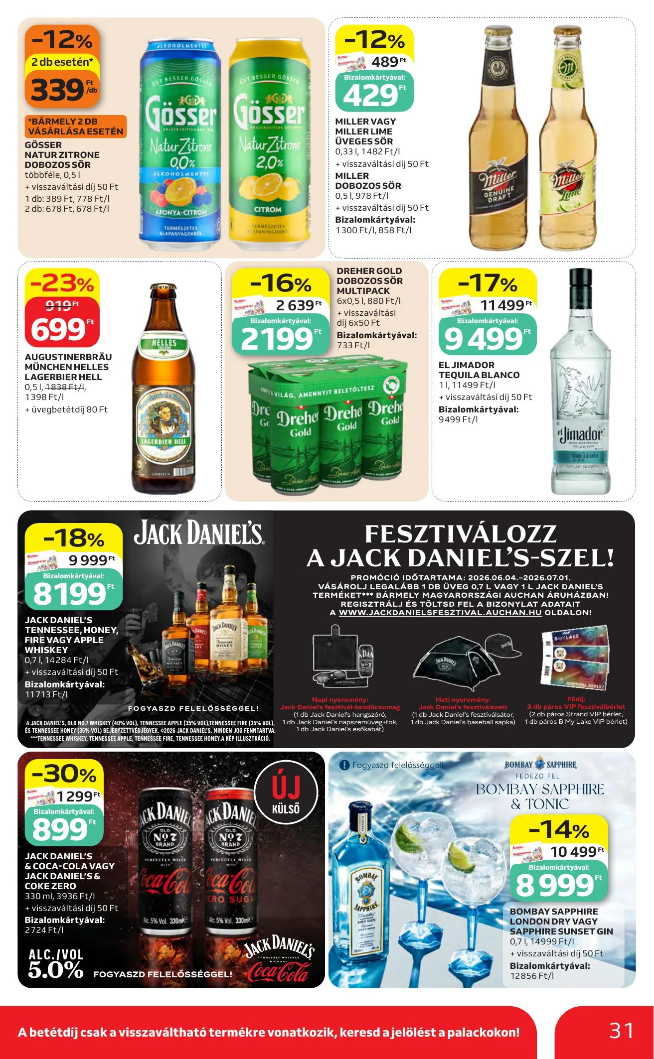 Auchan akciós újság Hipermarket 06.04–06.10 – 31. oldal