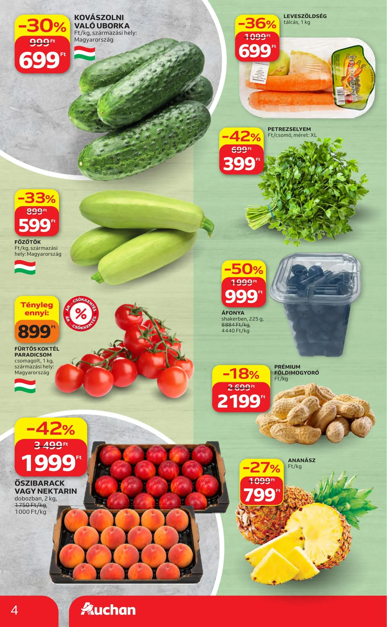 Auchan akciós újság Hipermarket 06.04–06.10 – 4. oldal