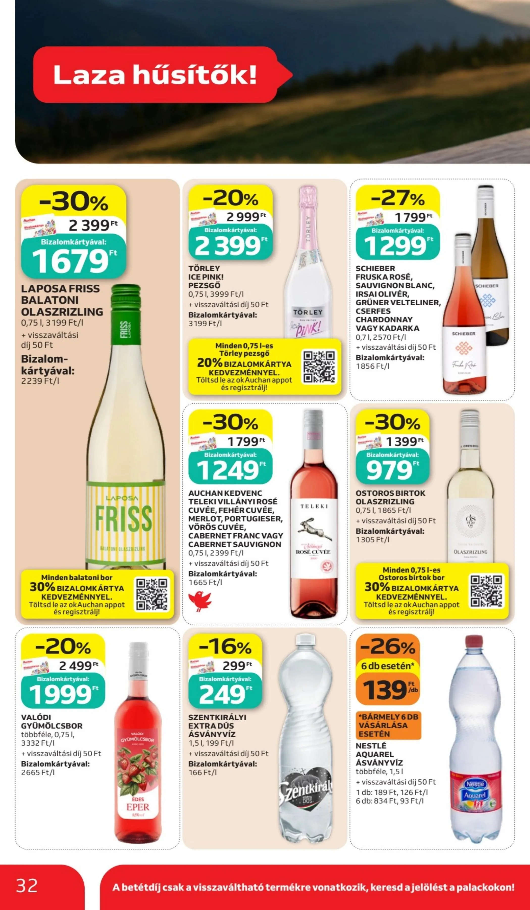 Auchan akciós újság Hipermarket 06.11–06.17 – 32. oldal