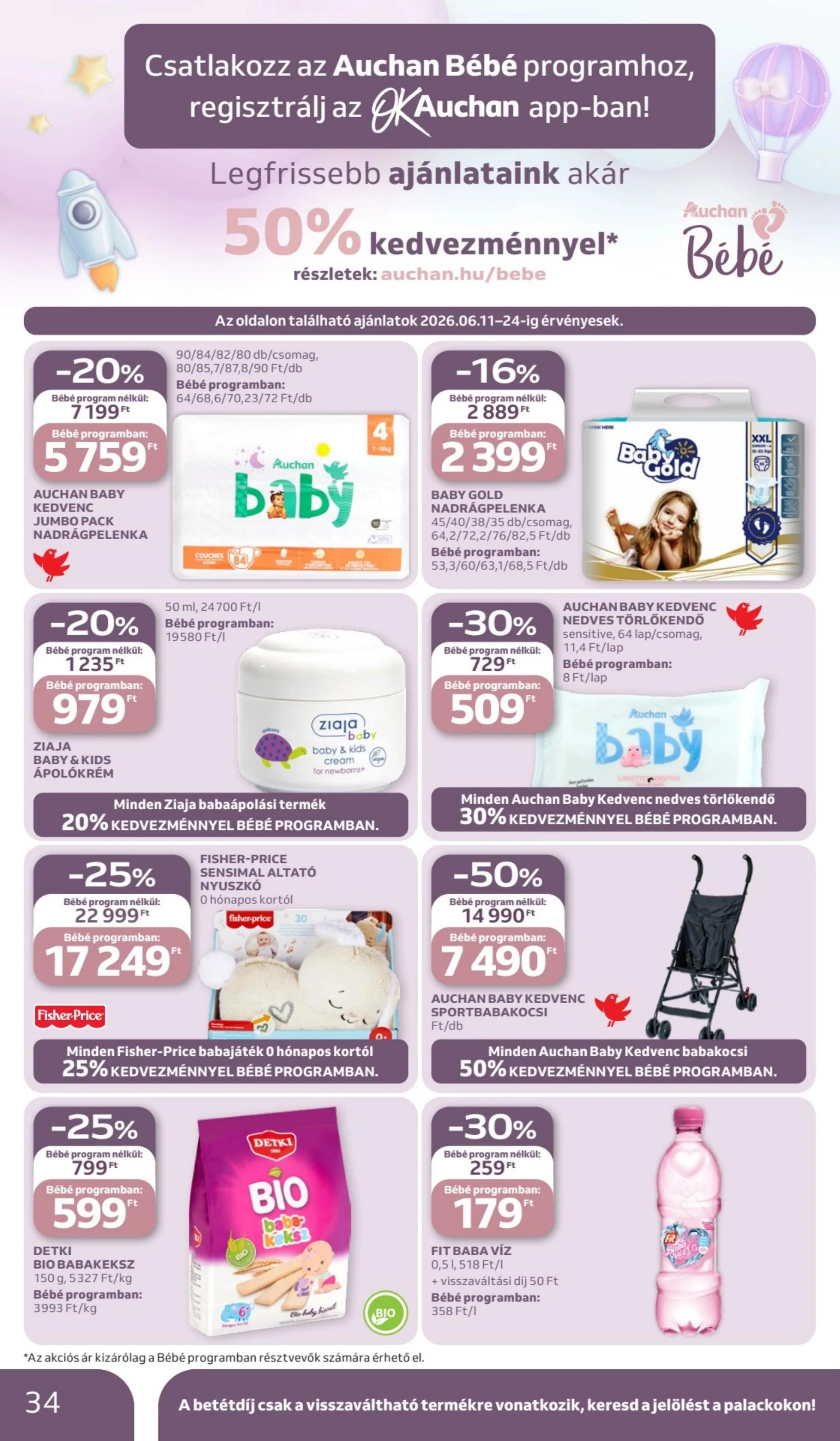 Auchan akciós újság Hipermarket 06.11–06.17 – 34. oldal