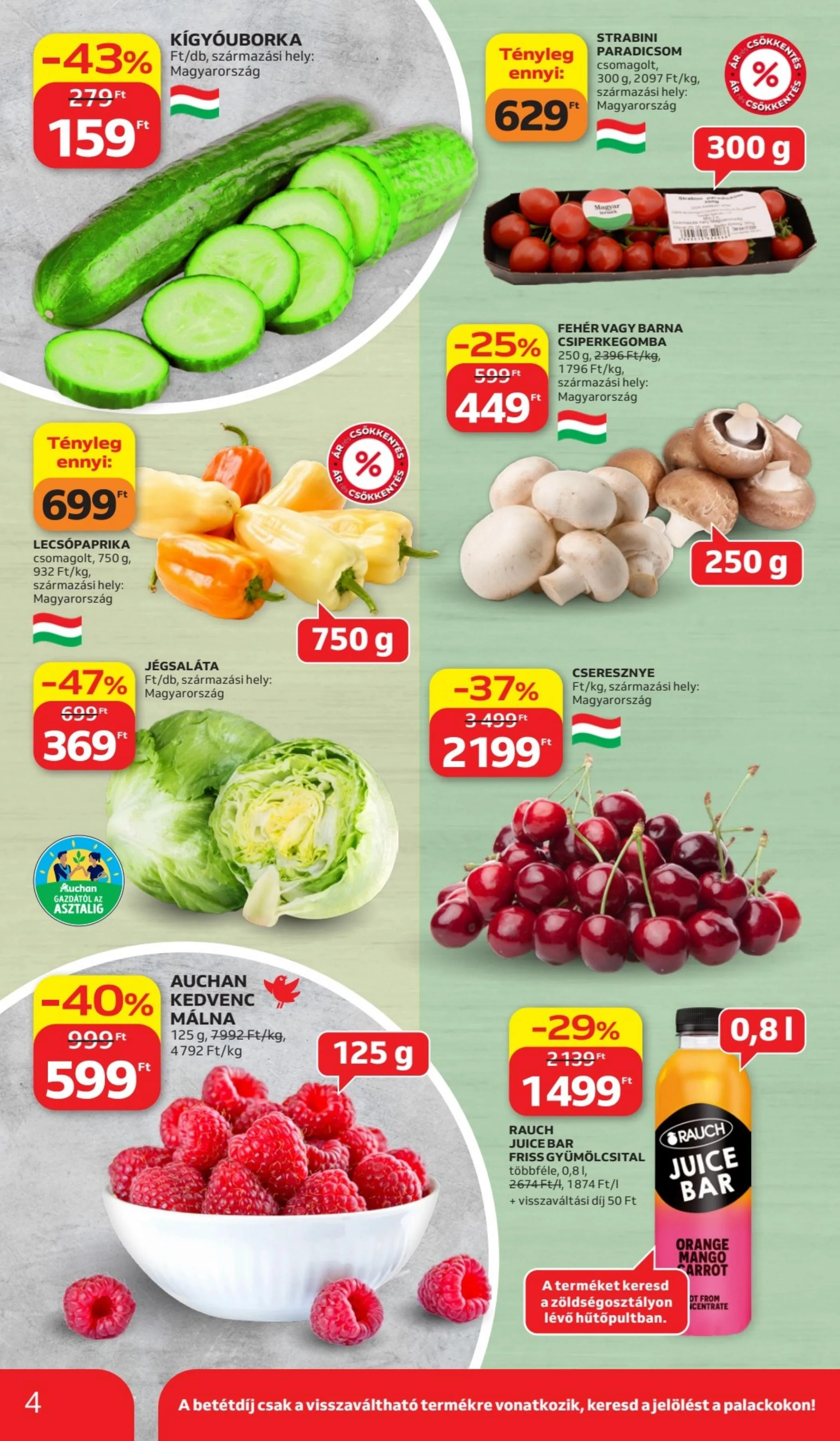 Auchan akciós újság Hipermarket 06.11–06.17 – 4. oldal