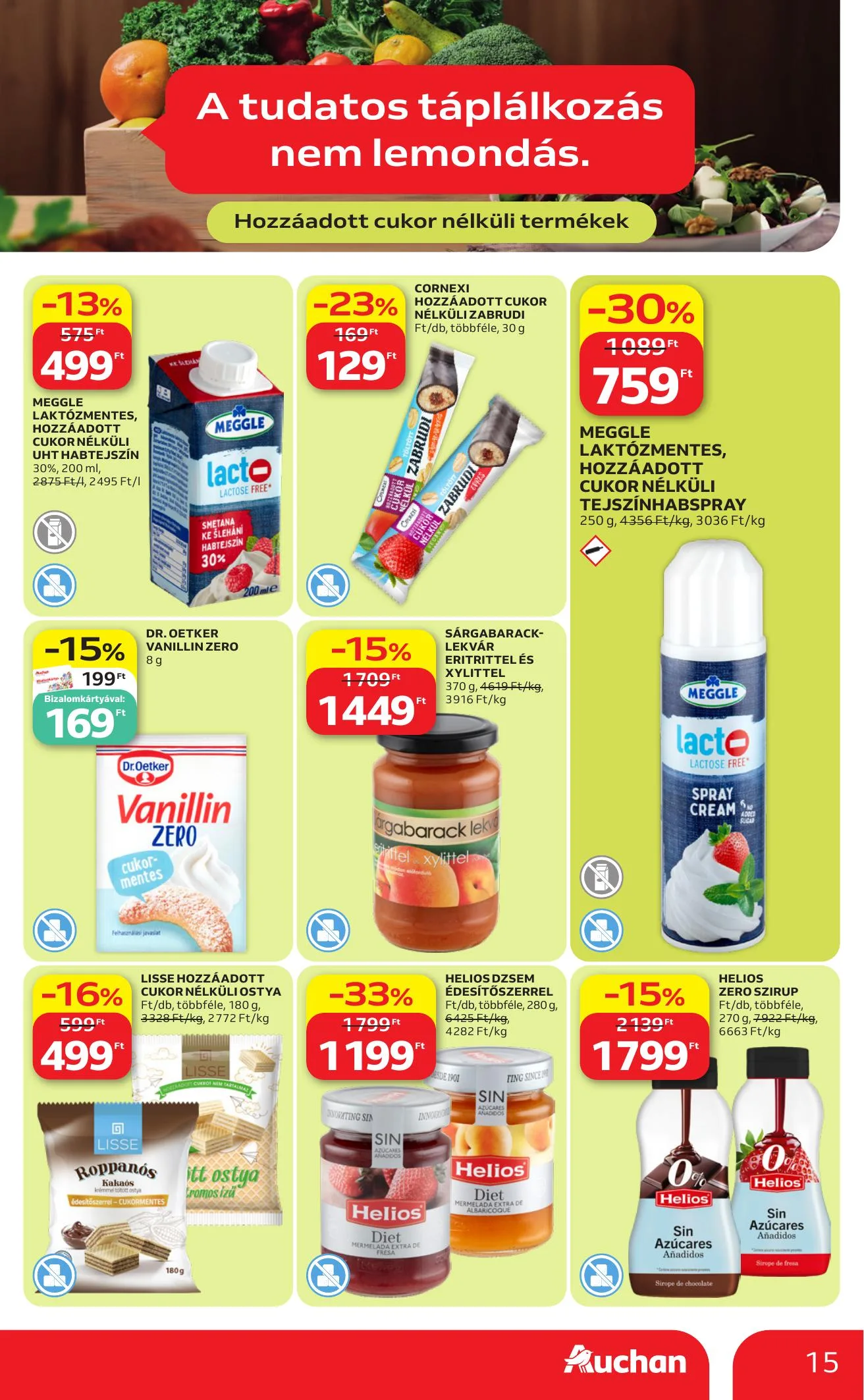 Auchan akciós újság Hipermarket 06.18–06.24 – 15. oldal