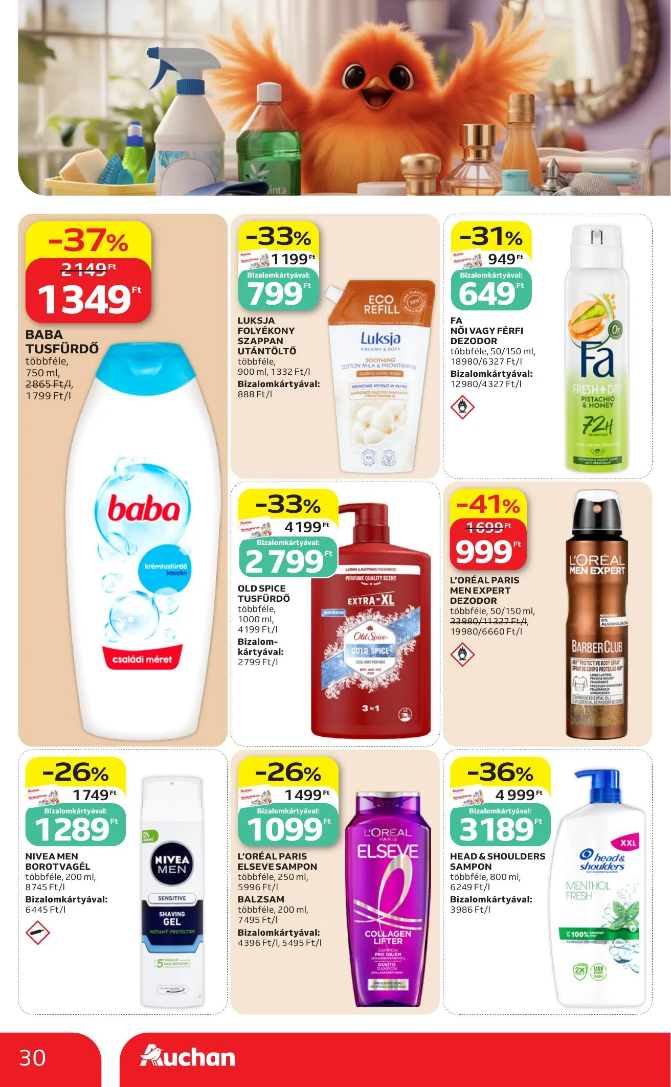 Auchan akciós újság Hipermarket 06.18–06.24 – 30. oldal