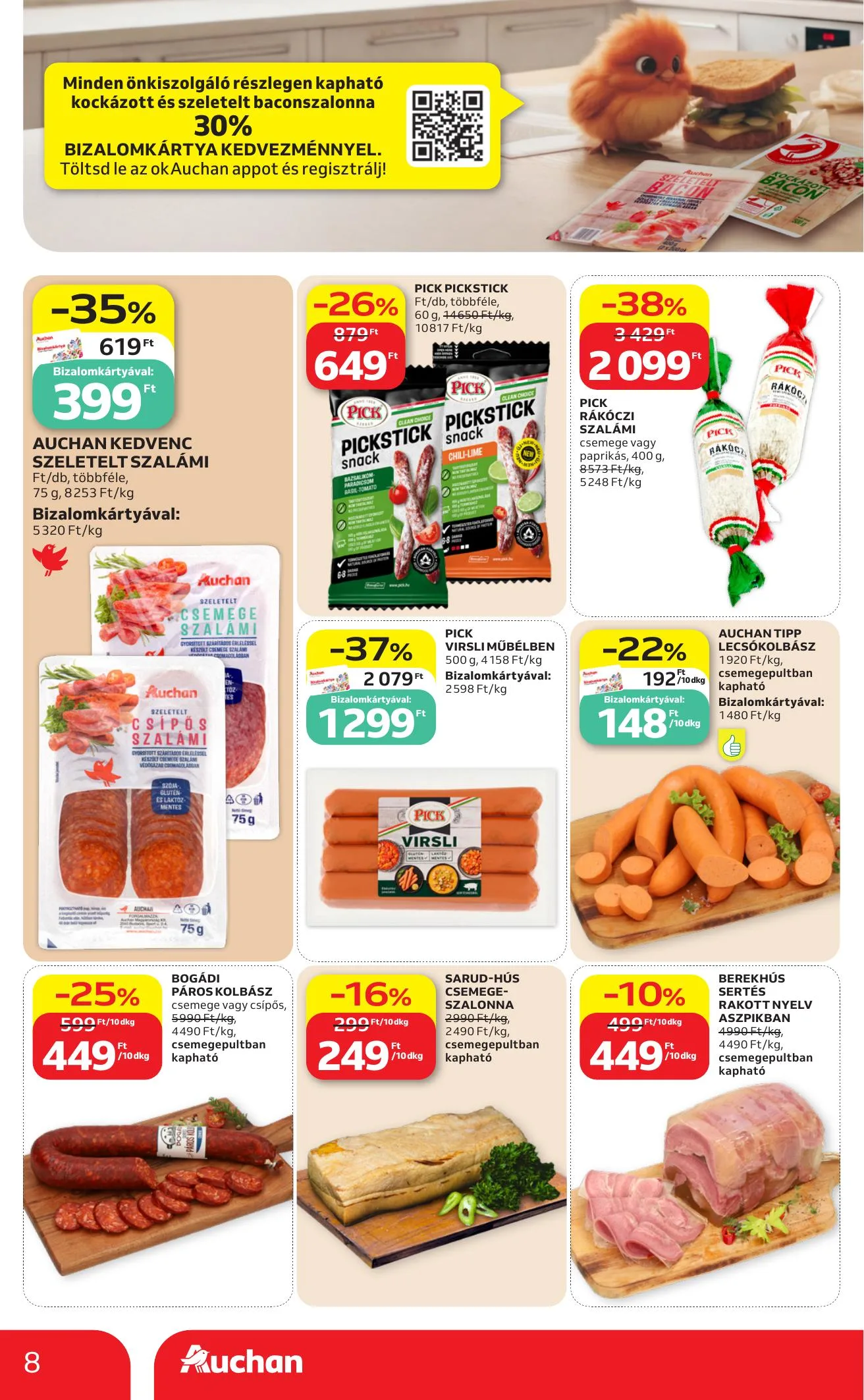 Auchan akciós újság Hipermarket 06.18–06.24 – 8. oldal