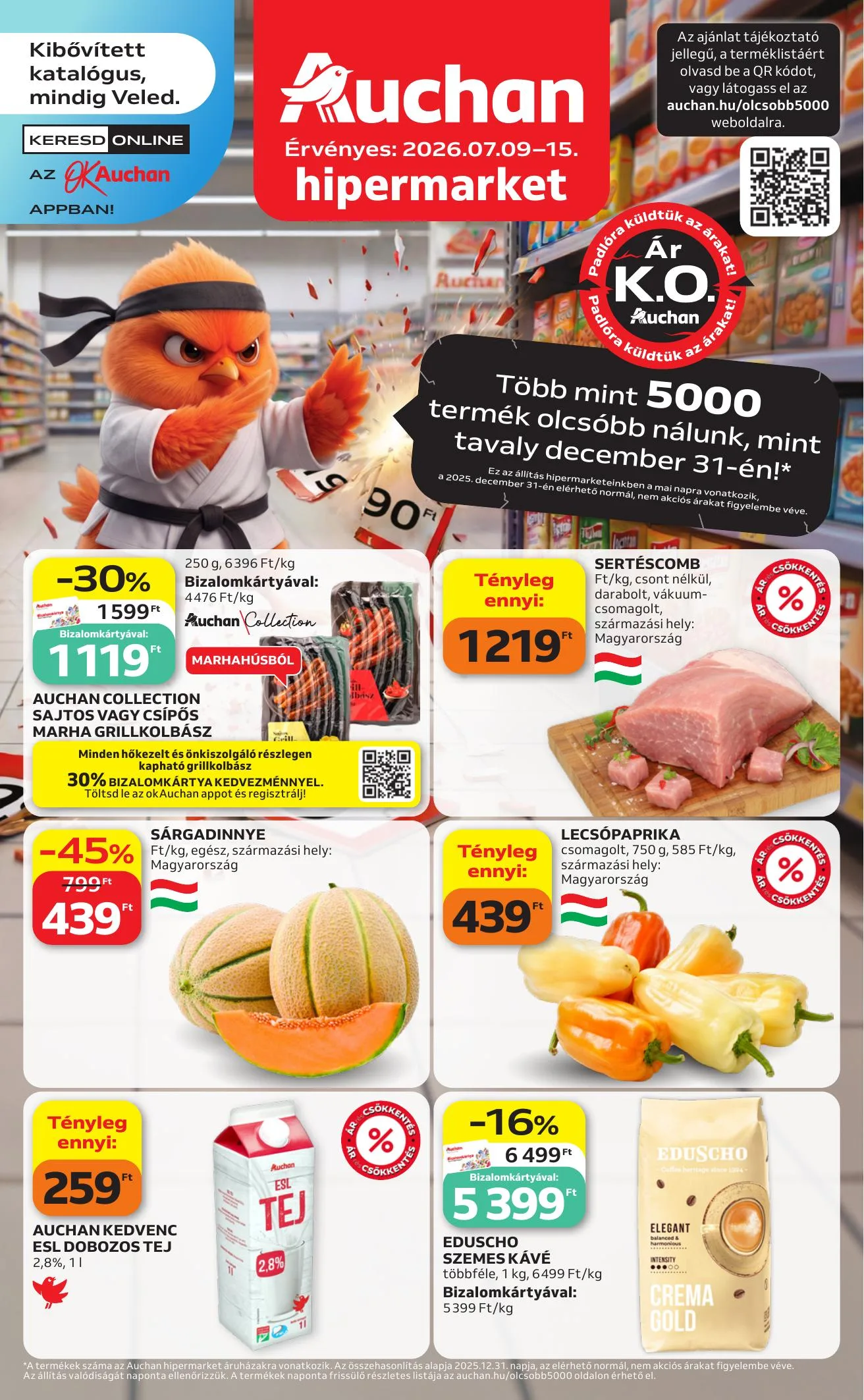 Auchan akciós újság Hipermarket 07.09–07.15