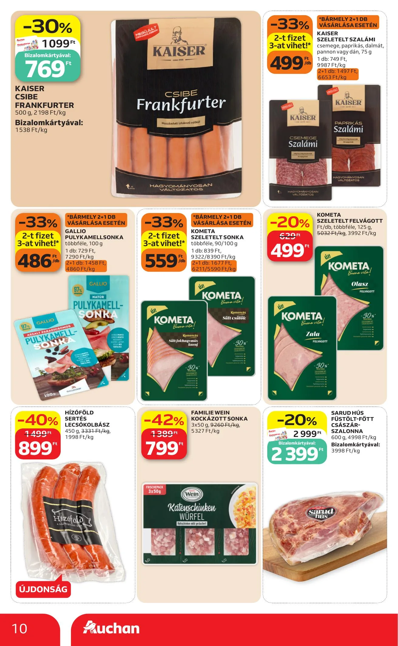 Auchan akciós újság Hipermarket 07.09–07.15 – 10. oldal