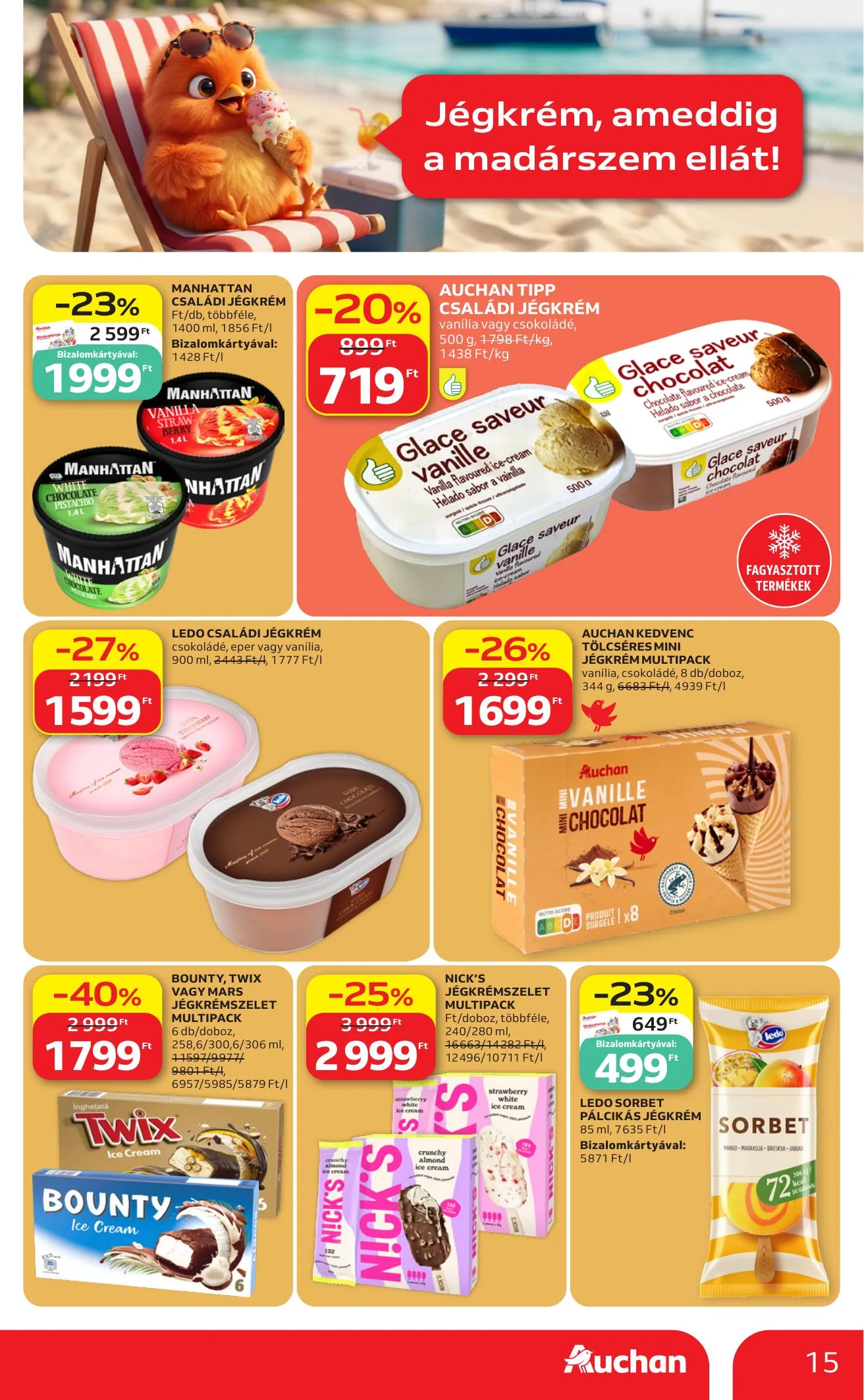 Auchan akciós újság Hipermarket 07.09–07.15 – 15. oldal