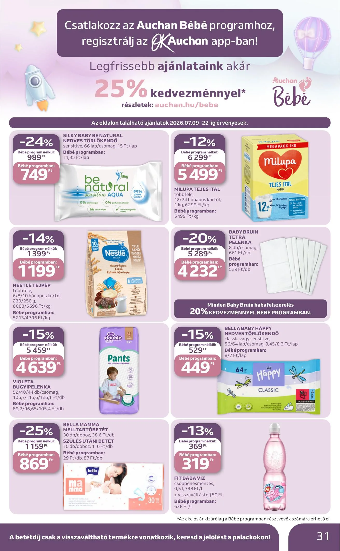 Auchan akciós újság Hipermarket 07.09–07.15 – 31. oldal