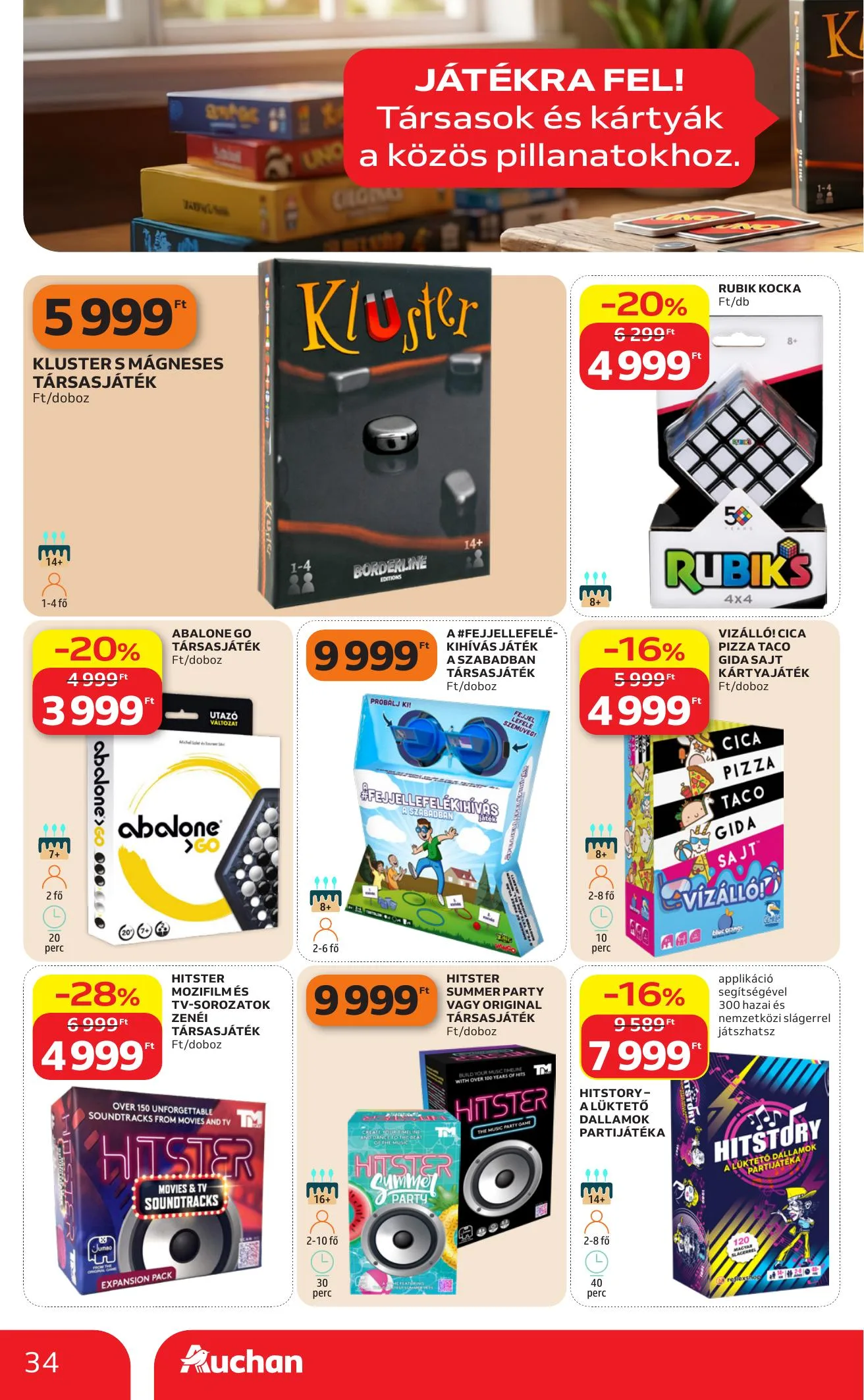 Auchan akciós újság Hipermarket 07.09–07.15 – 34. oldal