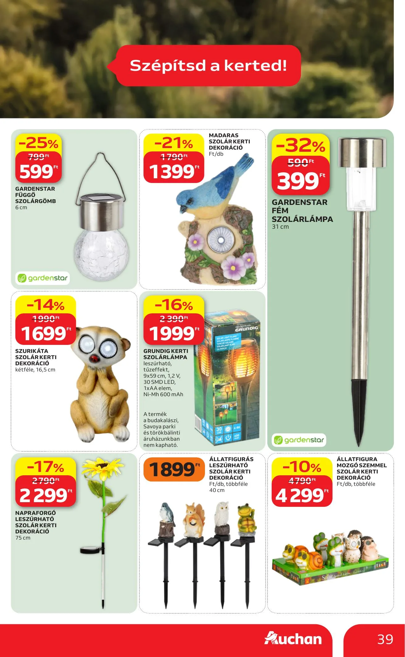 Auchan akciós újság Hipermarket 07.09–07.15 – 39. oldal