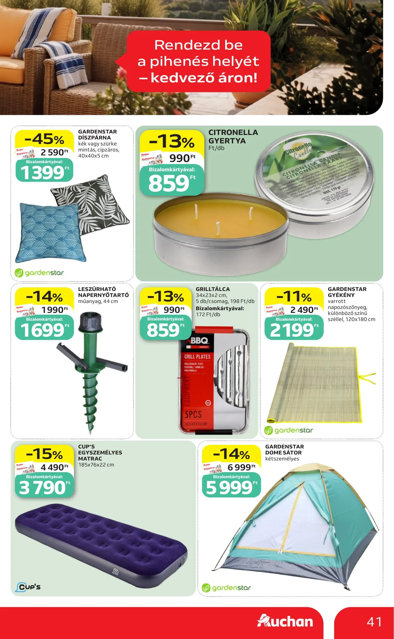 Auchan akciós újság Hipermarket 07.09–07.15 – 41. oldal