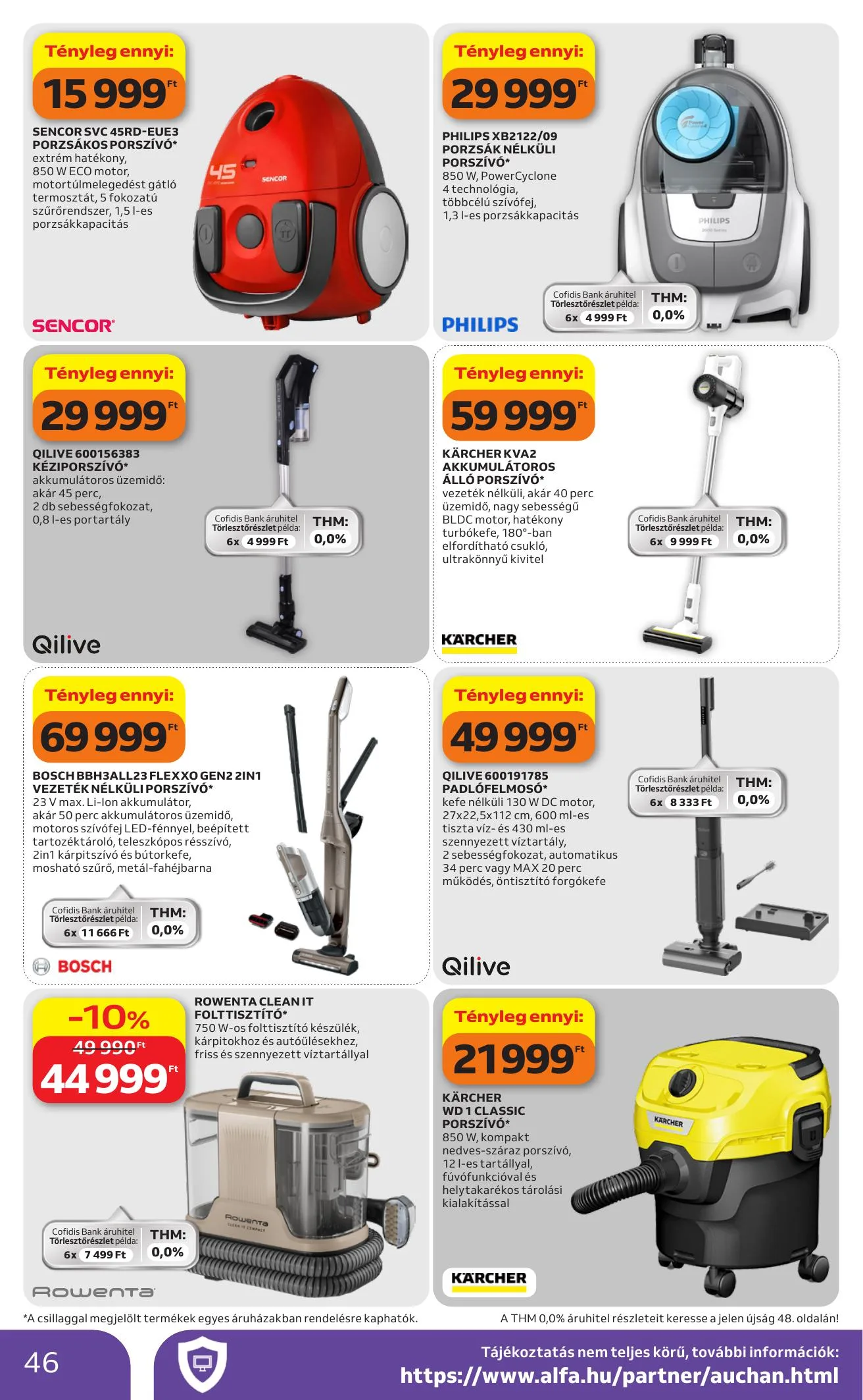 Auchan akciós újság Hipermarket 07.09–07.15 – 46. oldal
