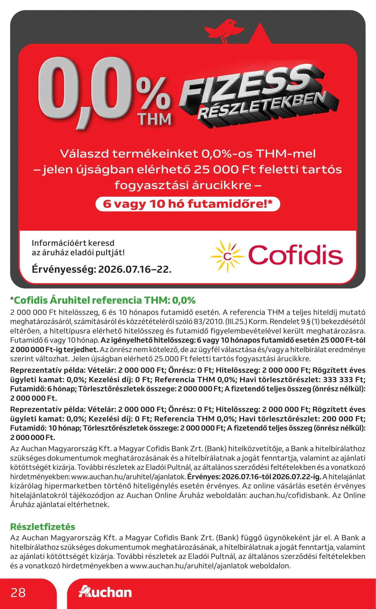Auchan akciós újság Hipermarket 07.16–07.22 – 28. oldal