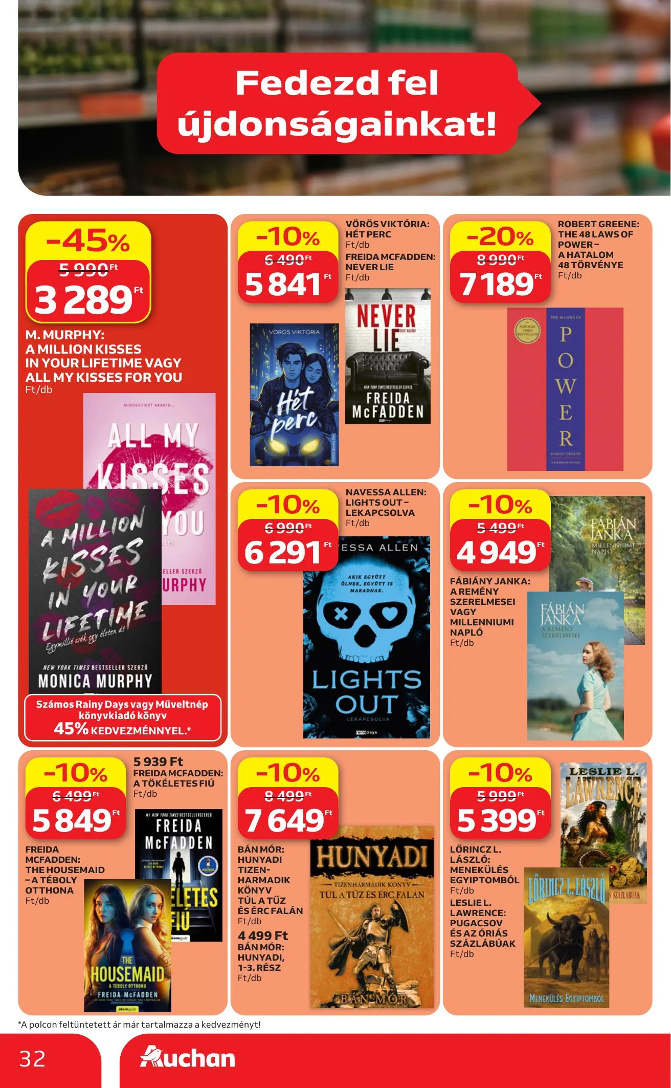 Auchan akciós újság Hipermarket 07.16–07.22 – 32. oldal