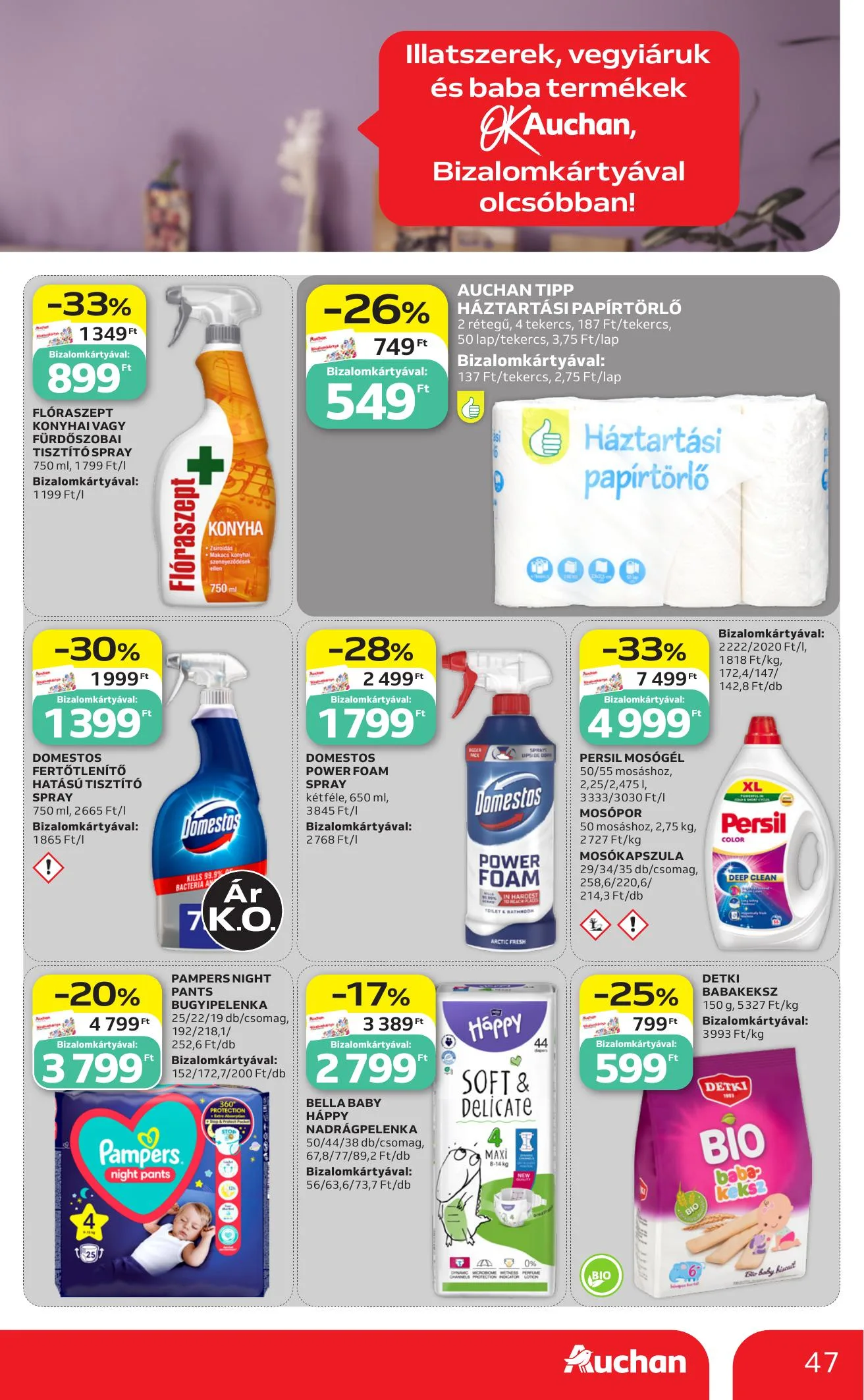 Auchan akciós újság Hipermarket 07.16–07.22 – 47. oldal