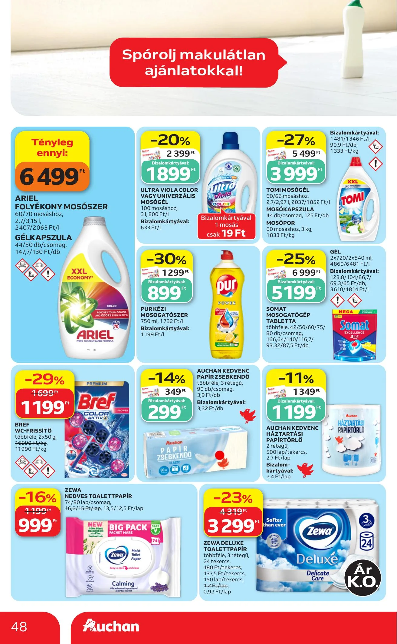 Auchan akciós újság Hipermarket 07.16–07.22 – 48. oldal