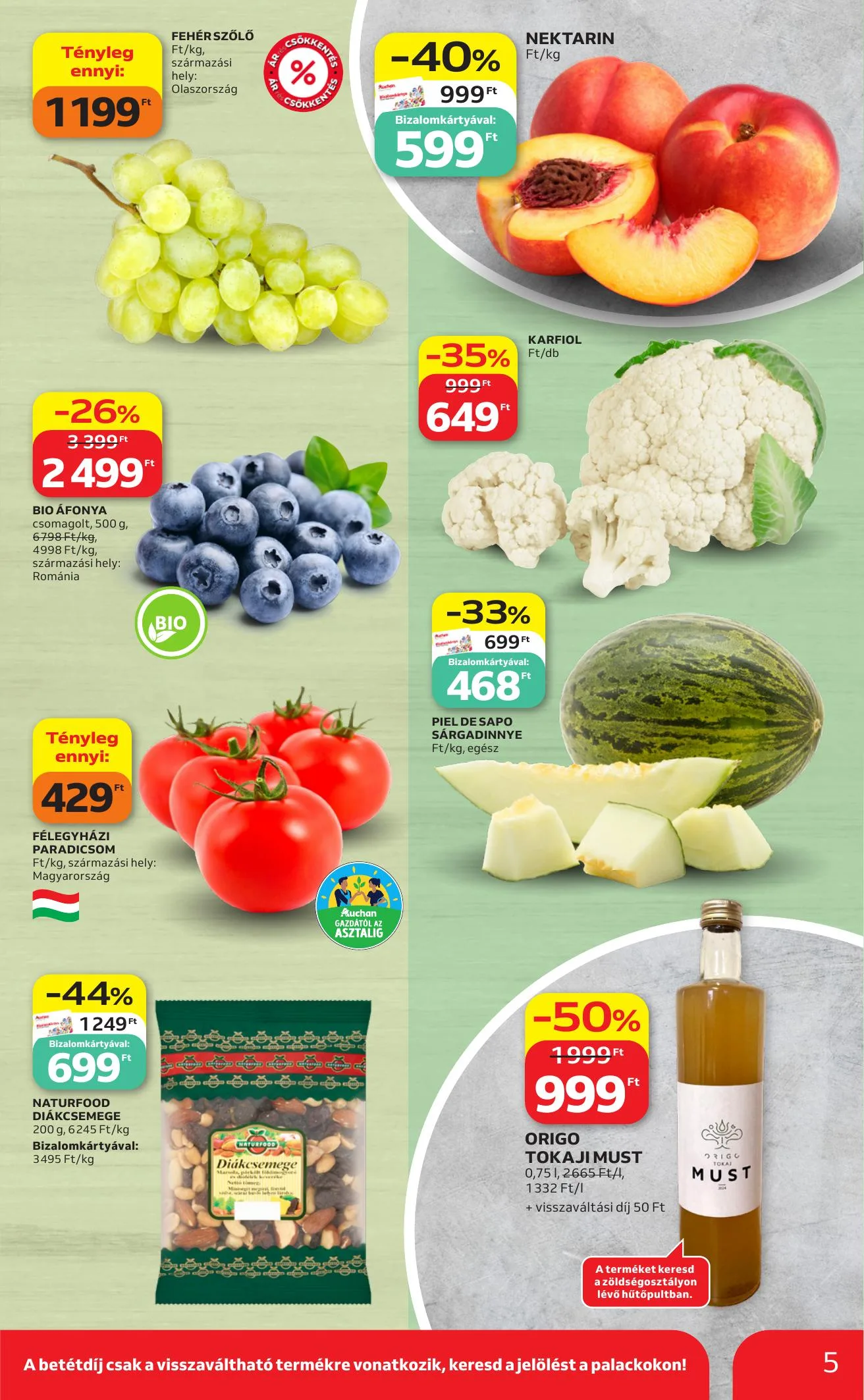 Auchan akciós újság Hipermarket 07.16–07.22 – 5. oldal