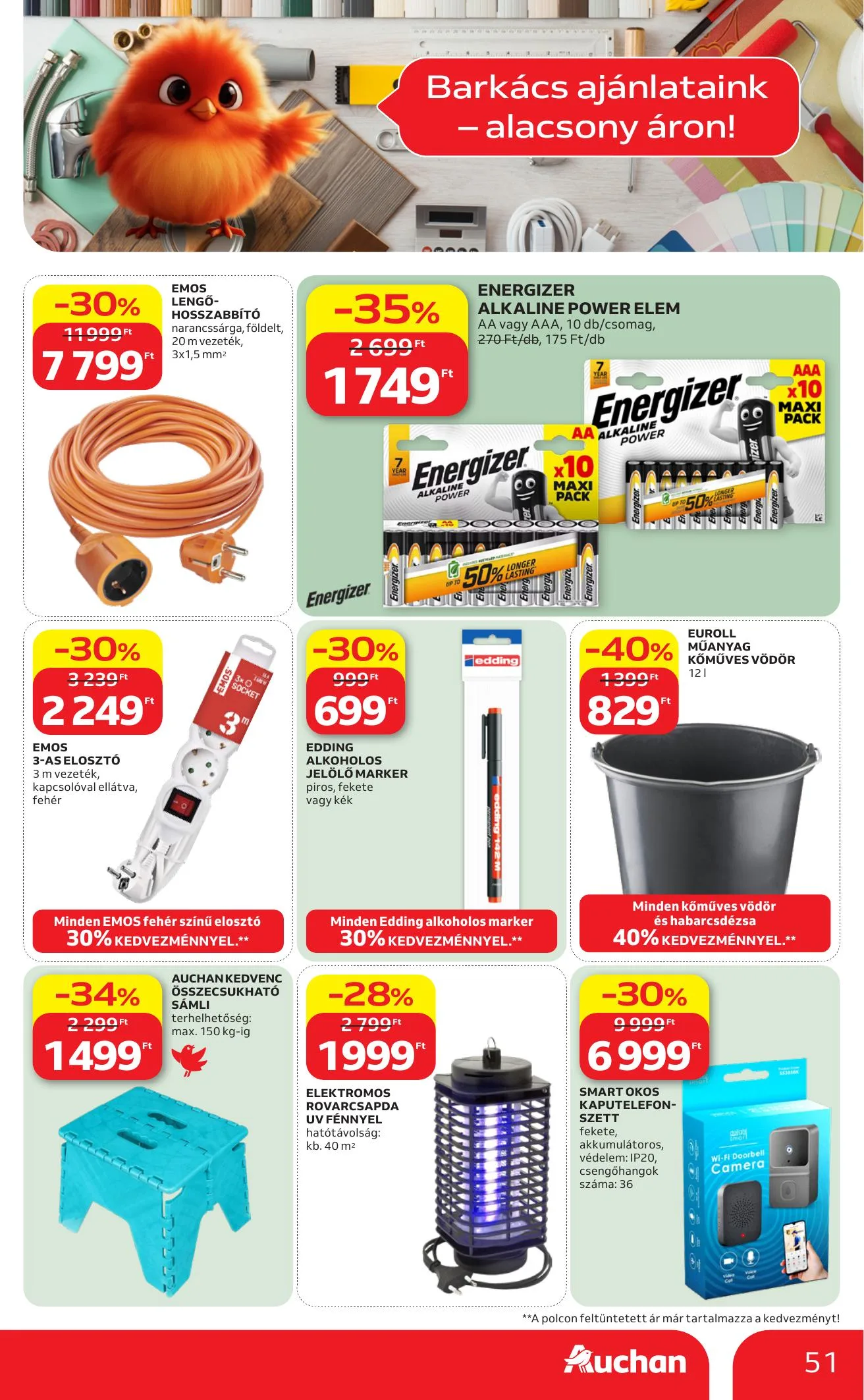 Auchan akciós újság Hipermarket 07.16–07.22 – 51. oldal