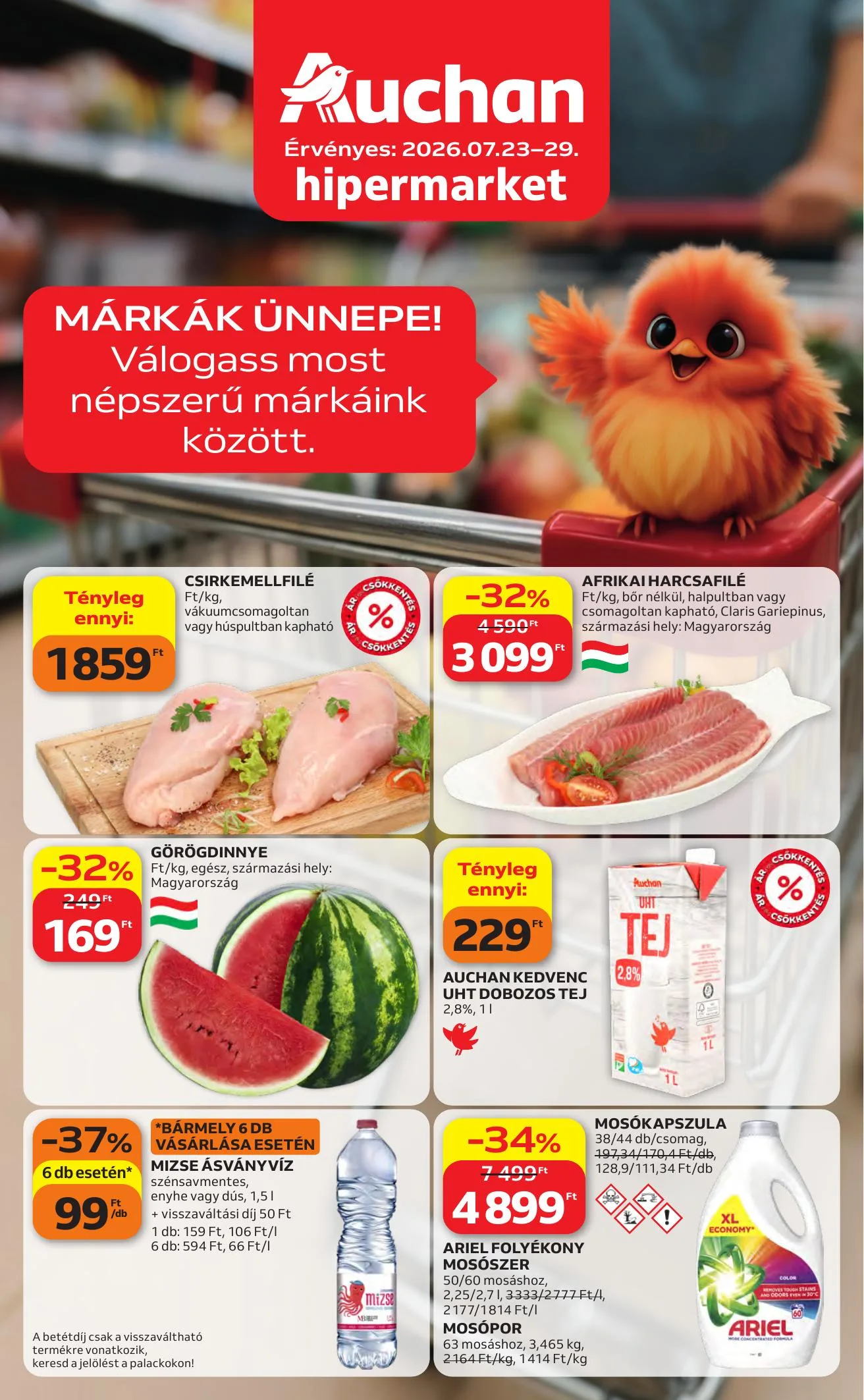 Auchan akciós újság Hipermarket 07.23–07.29