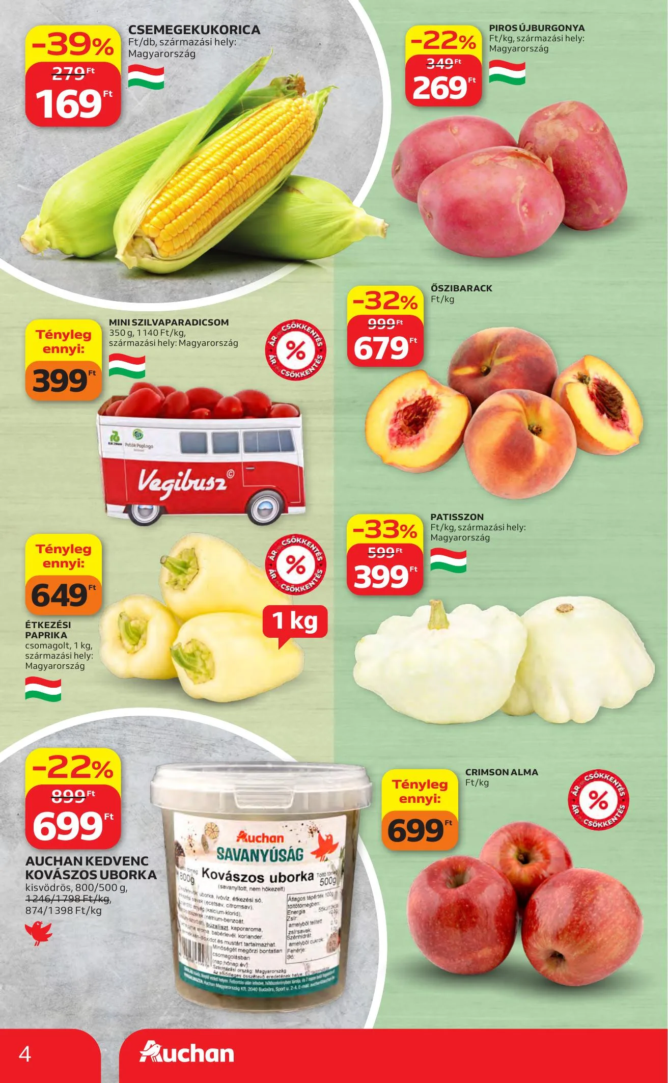 Auchan akciós újság Hipermarket 07.23–07.29 – 4. oldal