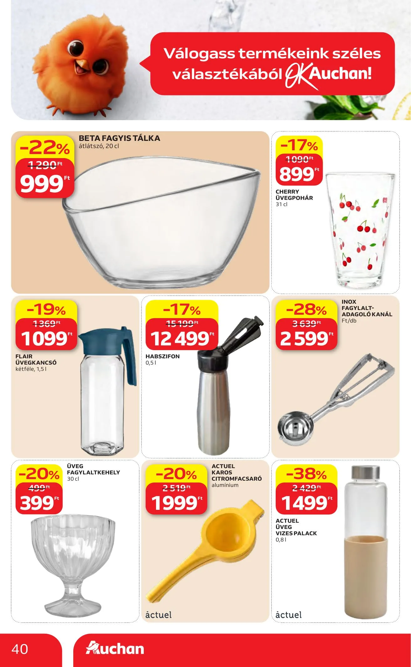 Auchan akciós újság Hipermarket 07.23–07.29 – 40. oldal