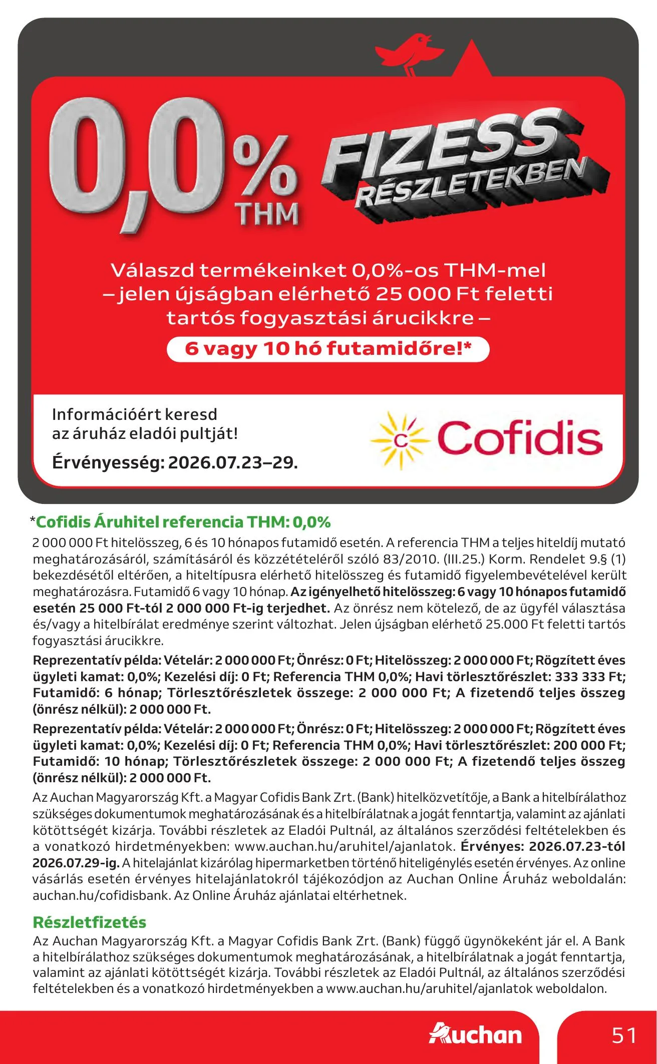 Auchan akciós újság Hipermarket 07.23–07.29 – 51. oldal