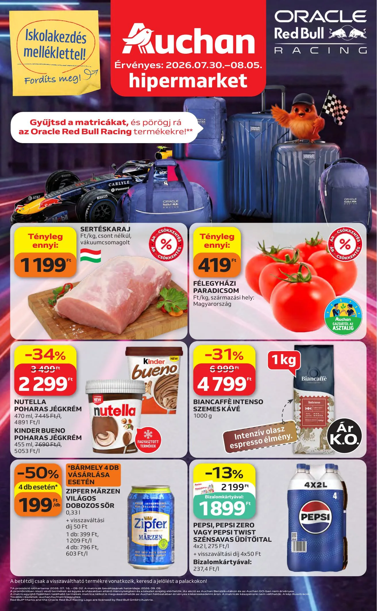 Auchan akciós újság Hipermarket 07.30–08.05