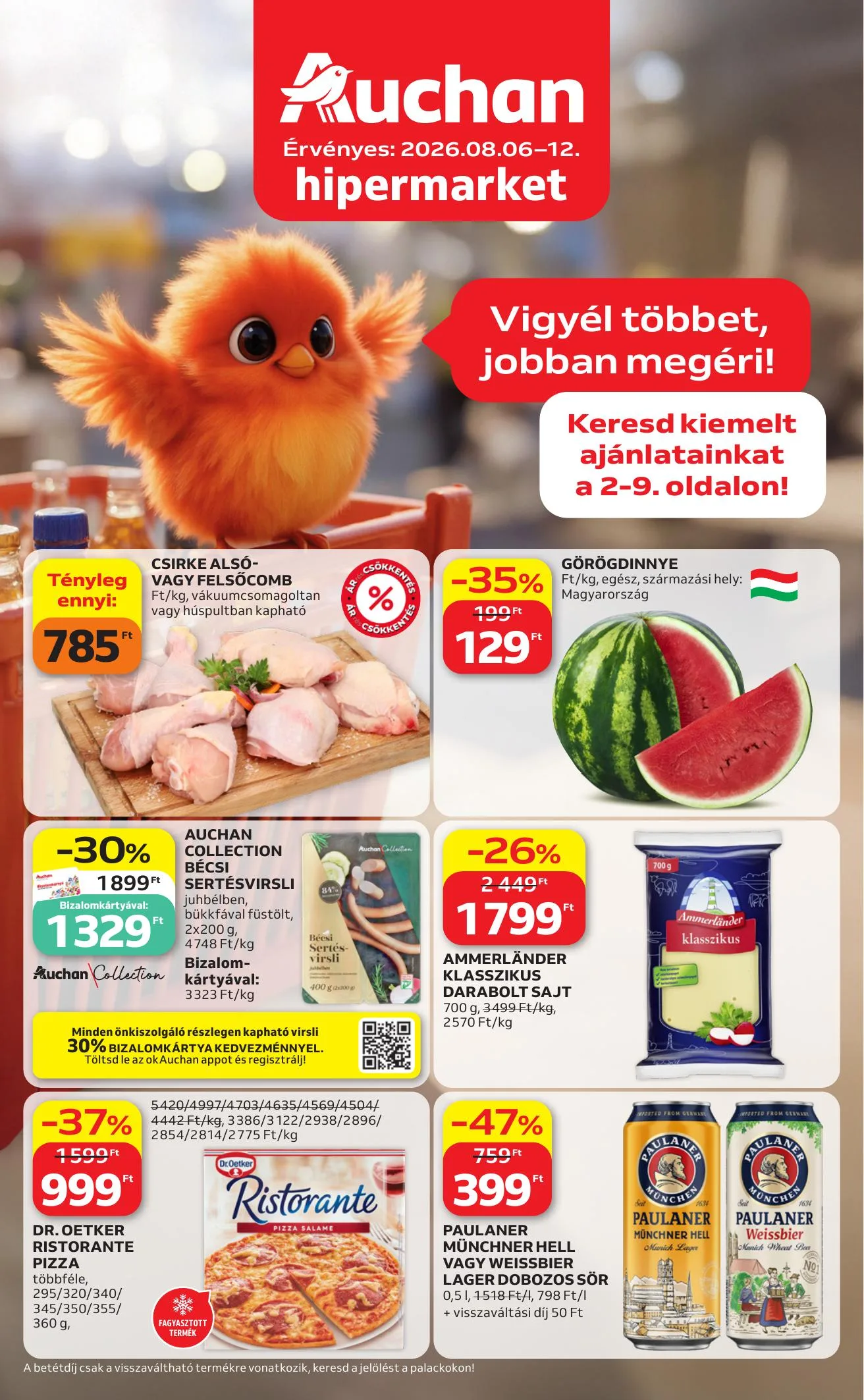 Auchan akciós újság Hipermarket 08.06–08.12
